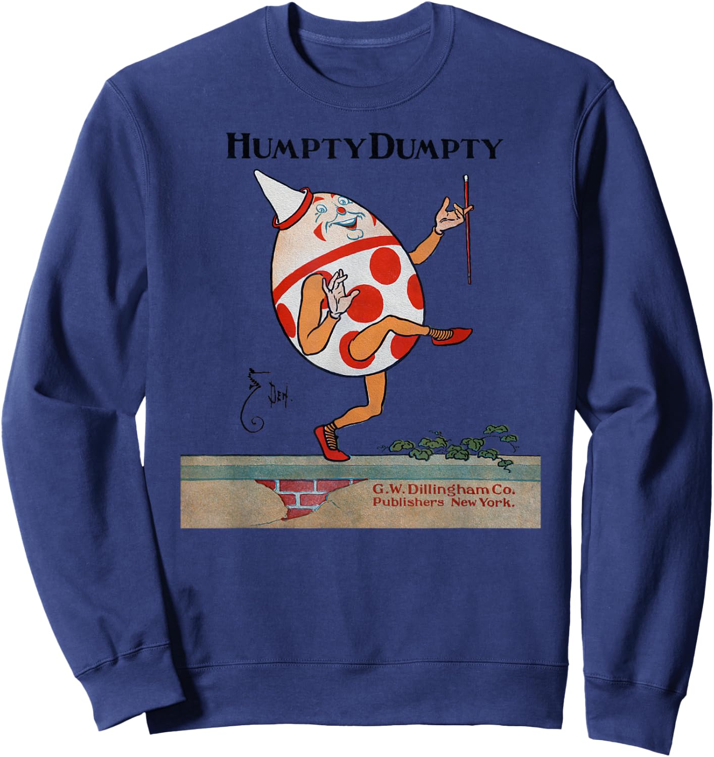 Vintage Humpty Dumpty -Classic Kids Book Sweatshirt - Sweatshirt | Navy