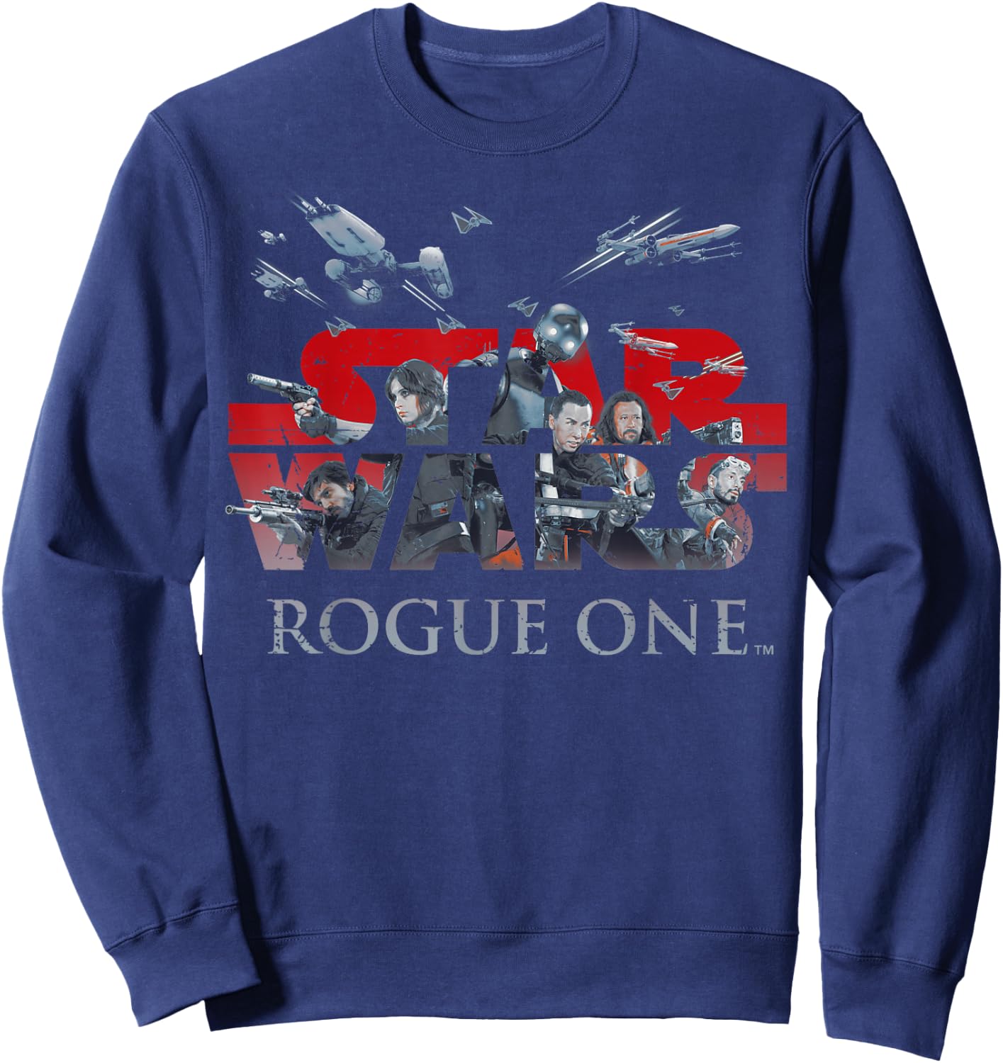 Star Wars Rogue One Rebellion Logo Graphic Sweatshirt - Sweatshirt | Navy