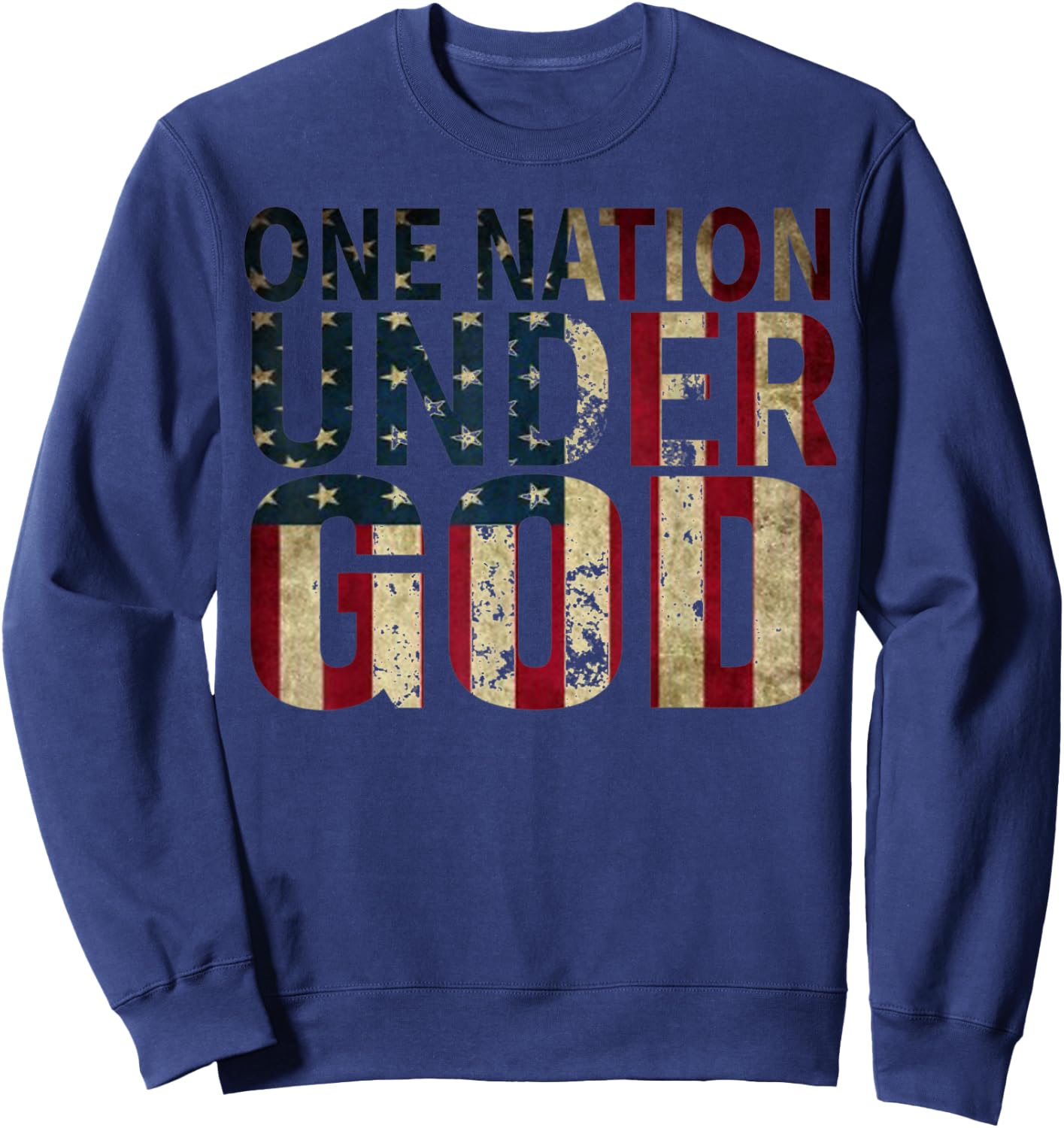 One Nation Under God T Shirt Sweatshirt - Sweatshirt | Navy