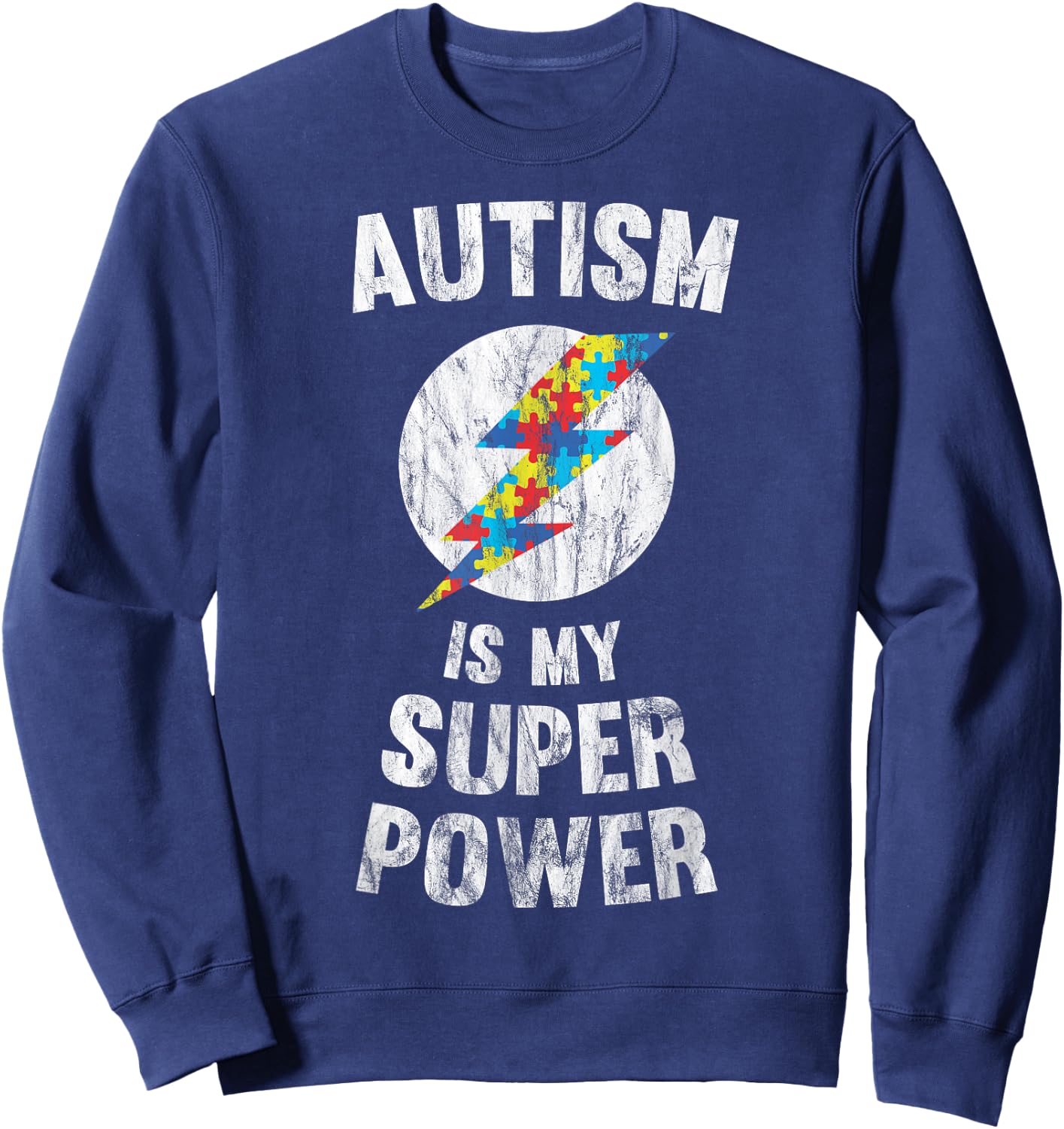 Autism Is My Super Power Sweatshirt - Sweatshirt | Navy