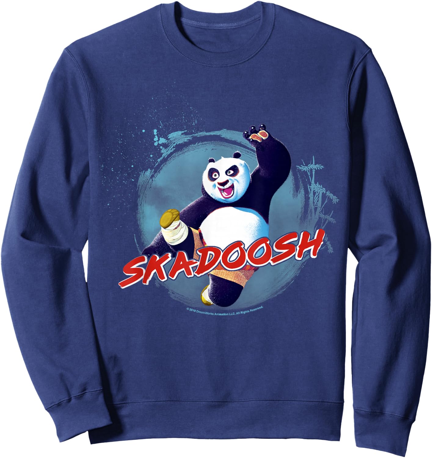 Kung Fu Panda Po Skadoosh Action Pose Sweatshirt - Sweatshirt | Navy
