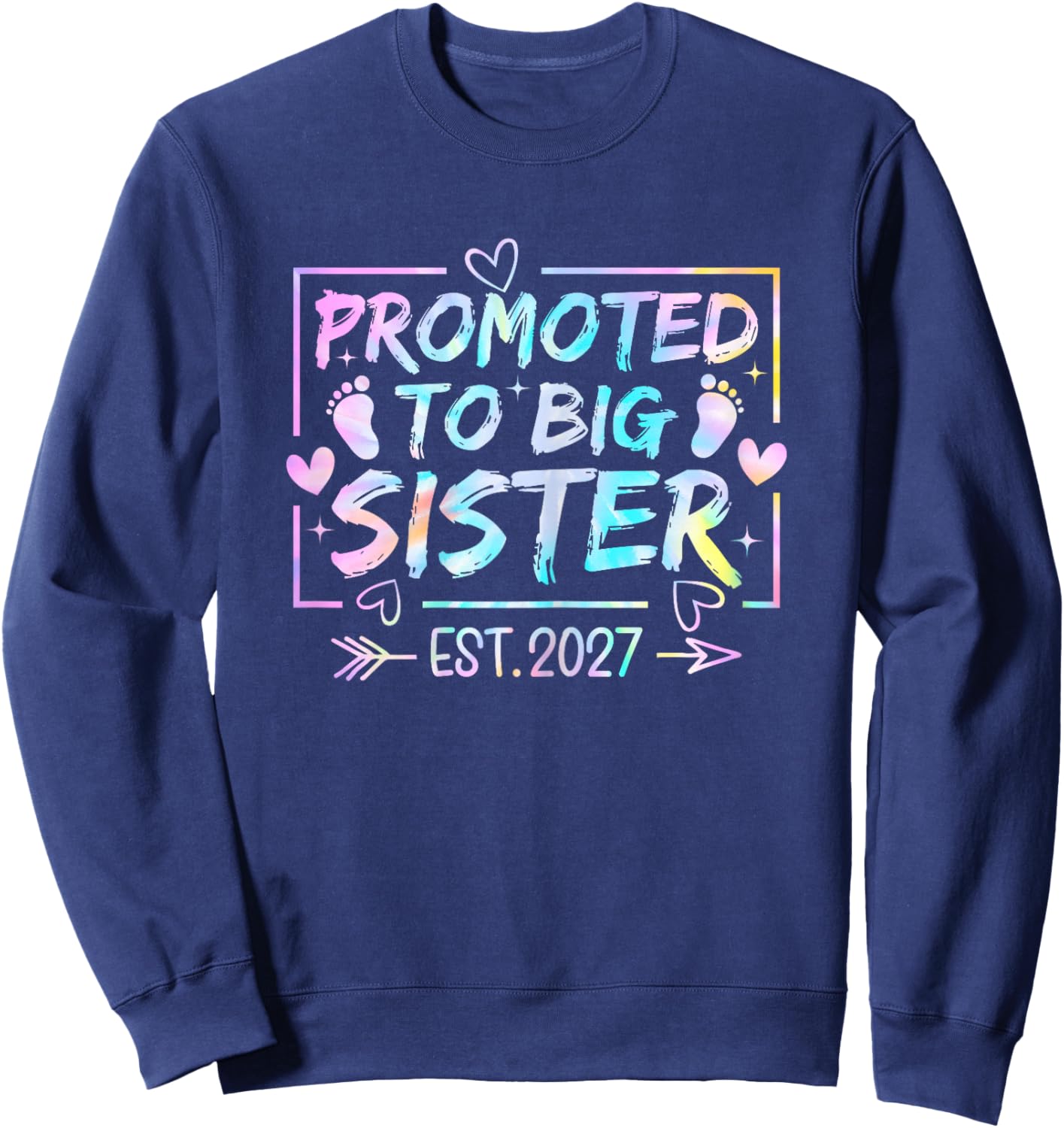 Soon to Be Big Sis Girls Sweatshirt - Sweatshirt | Navy