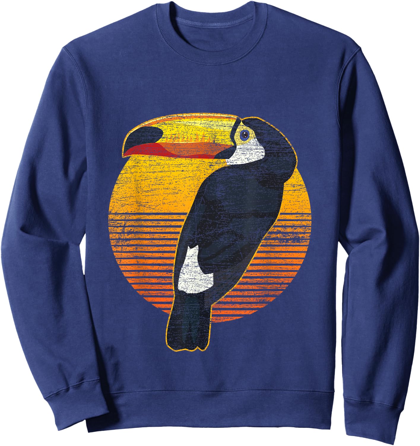 Zoo Animal Wildlife Tropic Birds Toucan Sweatshirt - Sweatshirt | Navy
