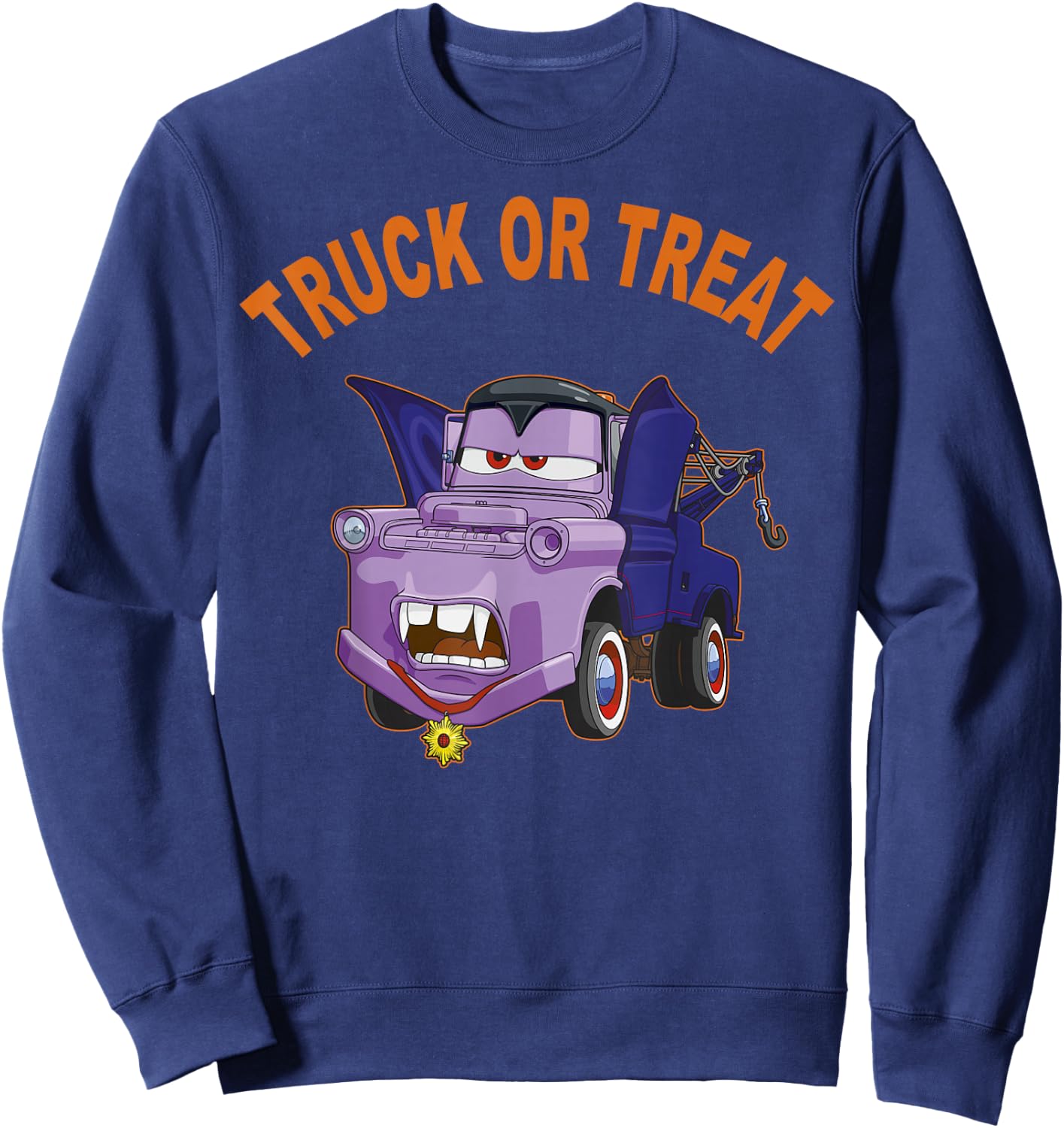 Disney Pixar Cars 2 Mater Vampire Halloween Sweatshirt - Sweatshirt | Navy