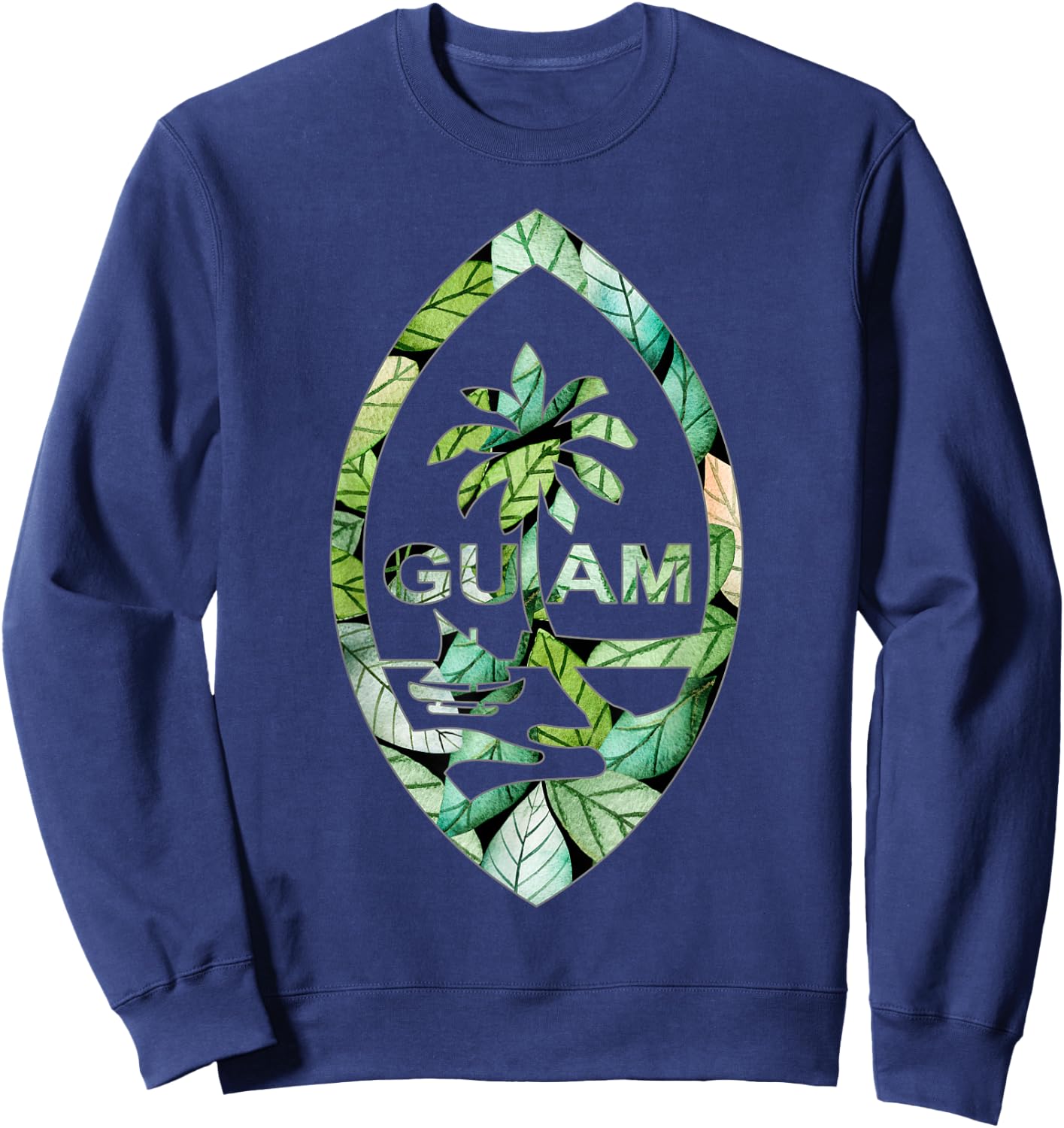 Guam Seal Jungle Style Shirt Sweatshirt - Sweatshirt | Navy
