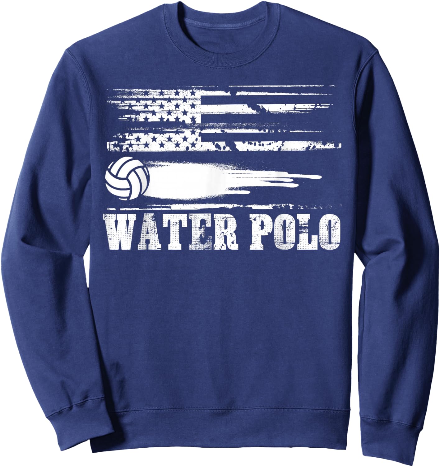 Water Polo Shirt | Cute Team Aquatic Sport USA Gift Sweatshirt - Sweatshirt | Navy
