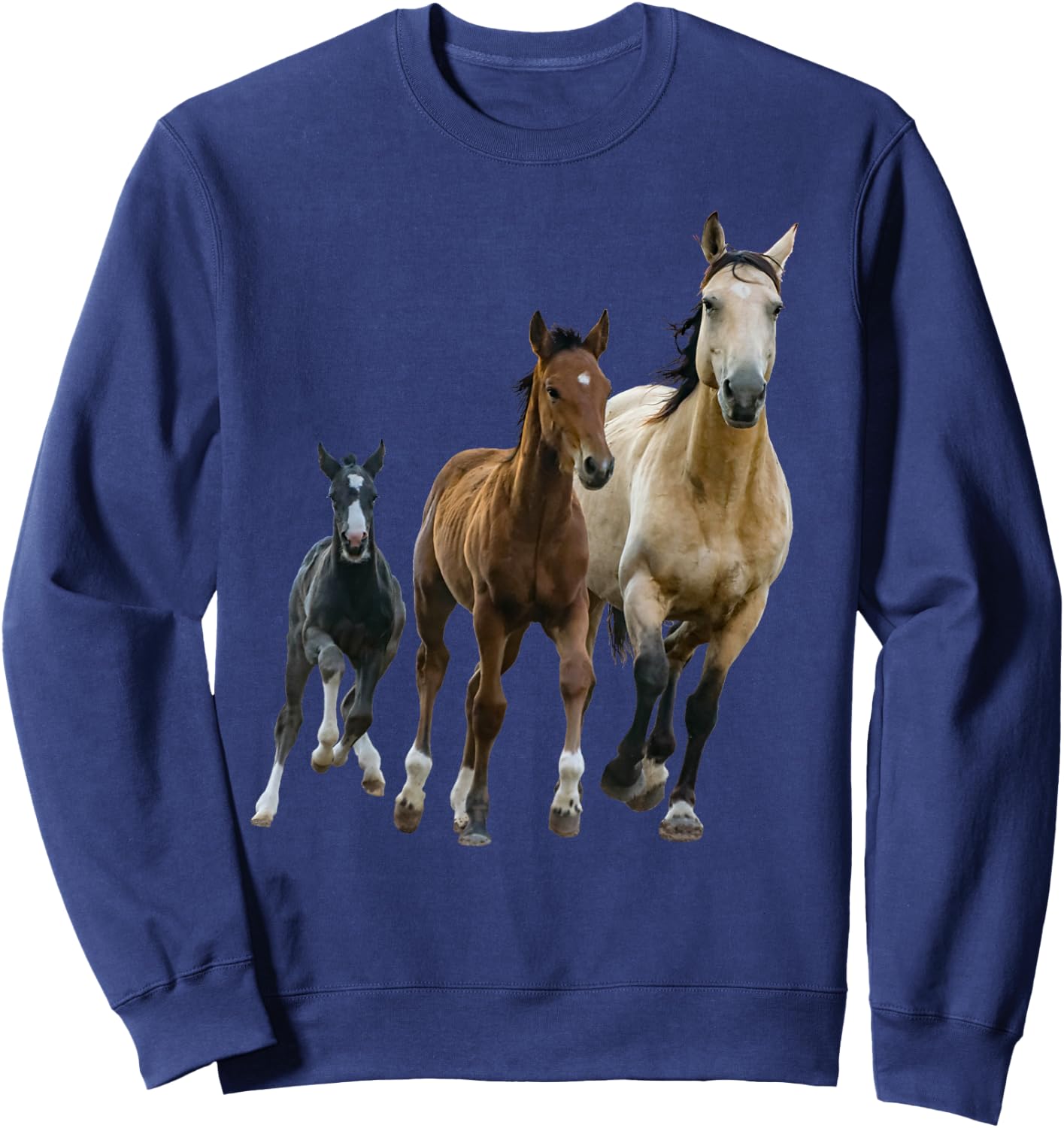 I love Horses Sweatshirt - Sweatshirt | Navy