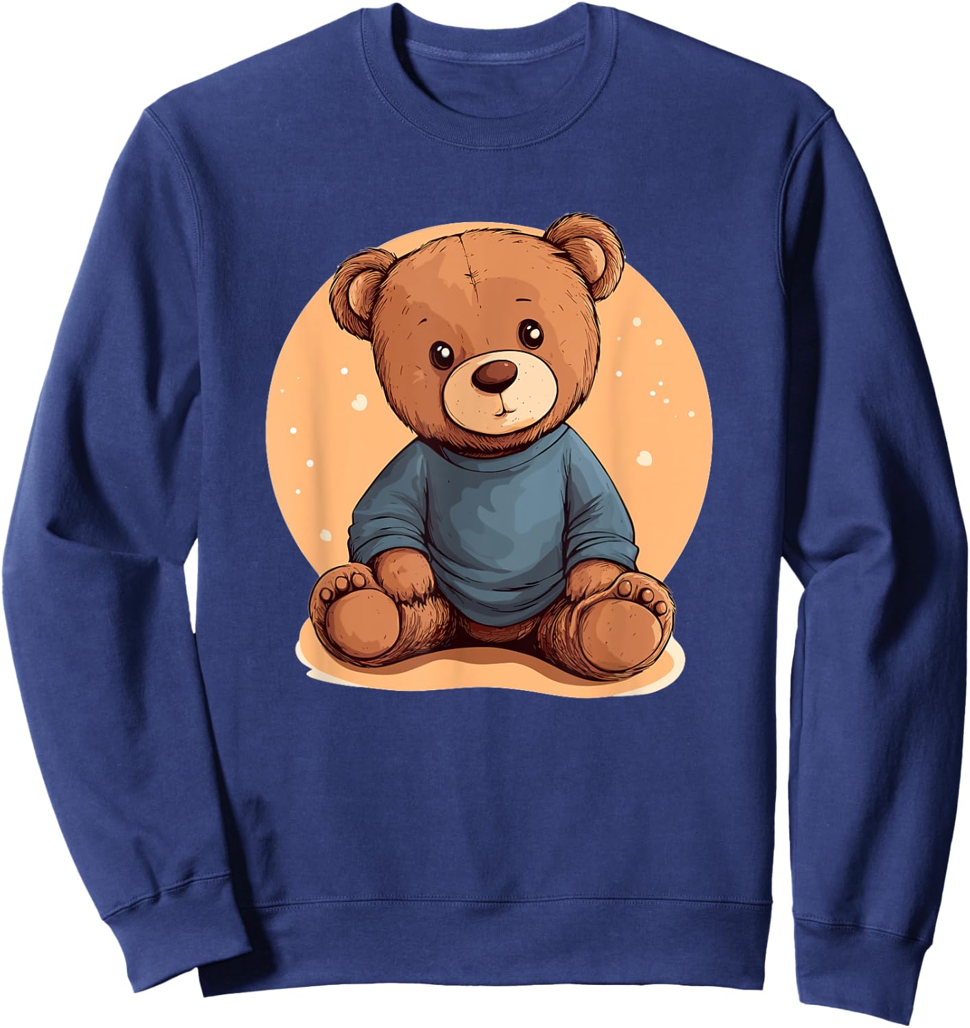 Cute Teddy Bear Graphic For Children Sweatshirt - Sweatshirt | Navy