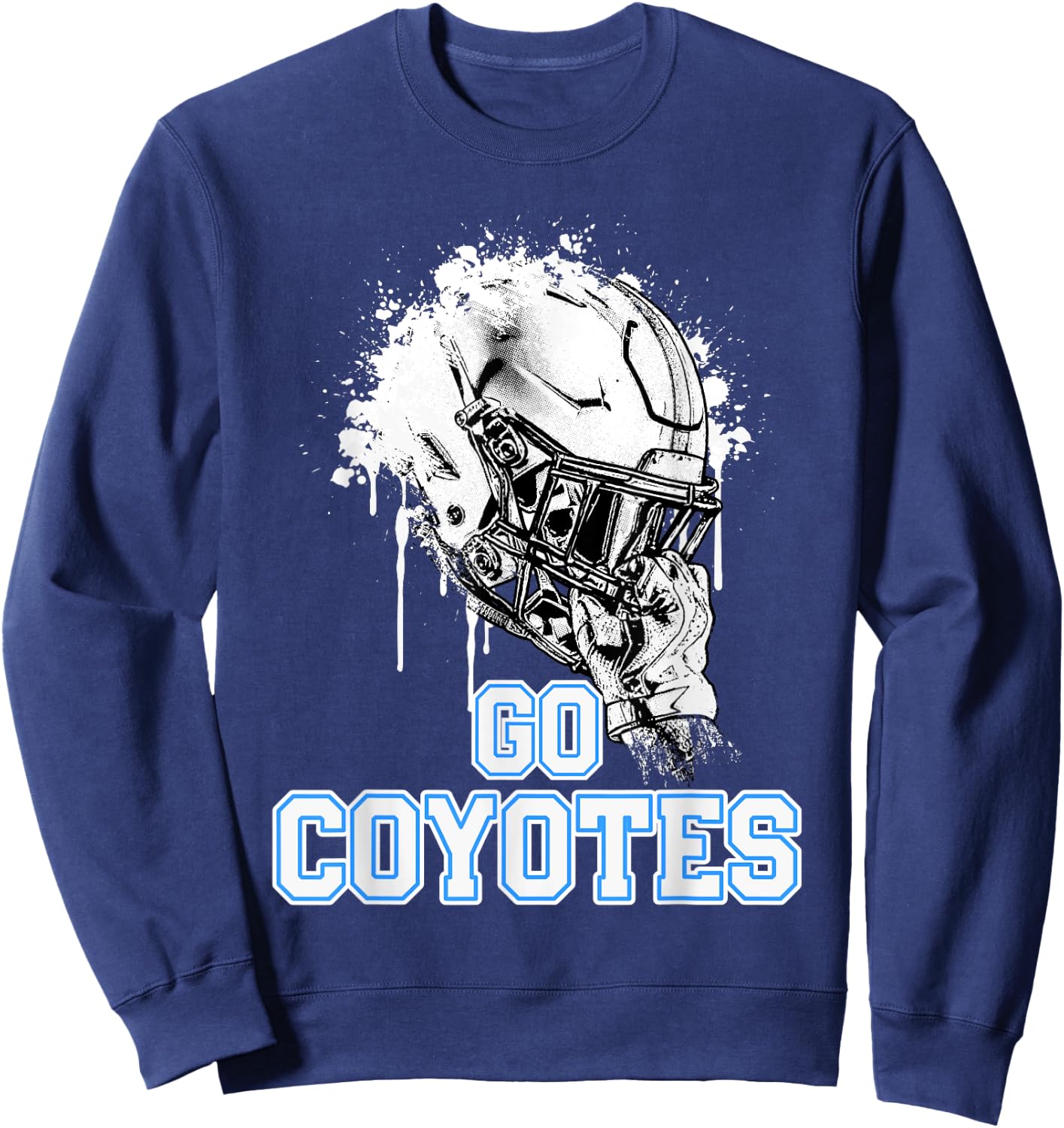 Clarksburg Coyotes Rising Helmet GO! Sweatshirt - Sweatshirt | Navy