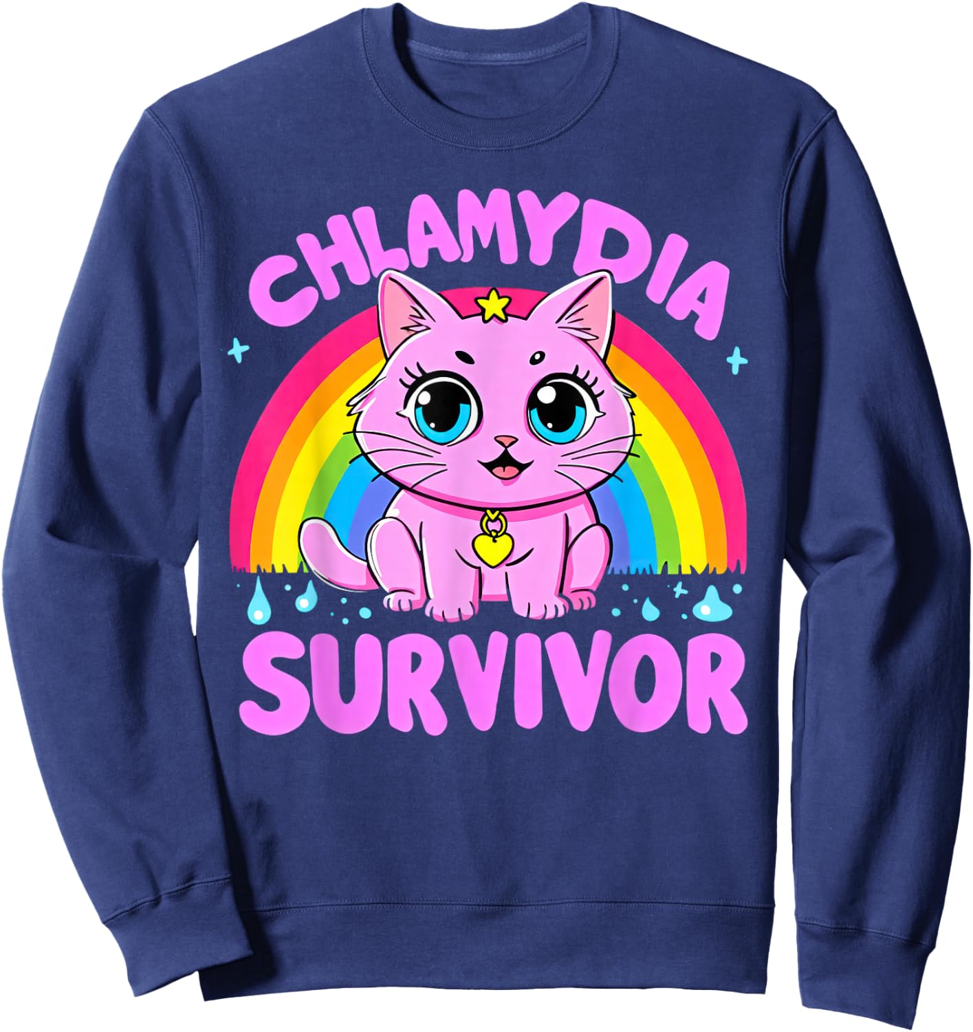 Chlamydia Survivor Sweatshirt - Sweatshirt | Navy