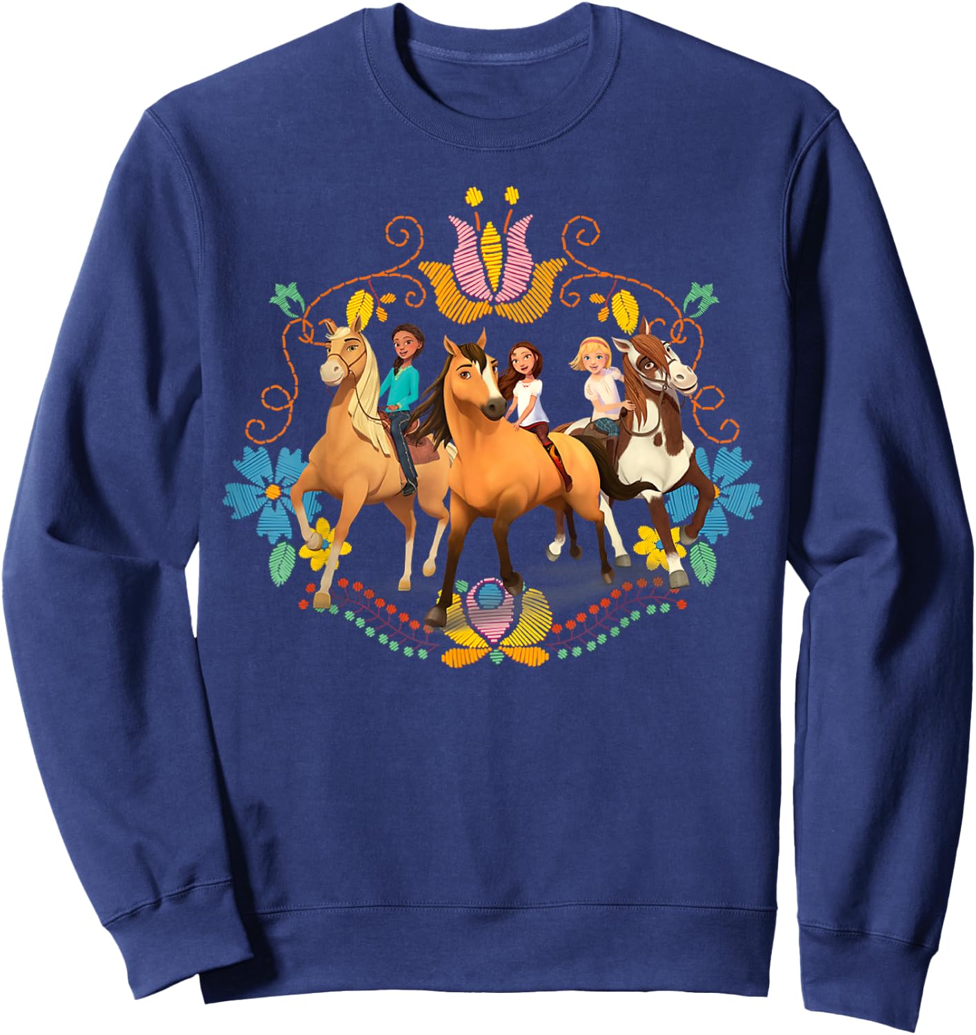 Spirit Riding Free Ghost Trio Sweatshirt - Sweatshirt | Navy