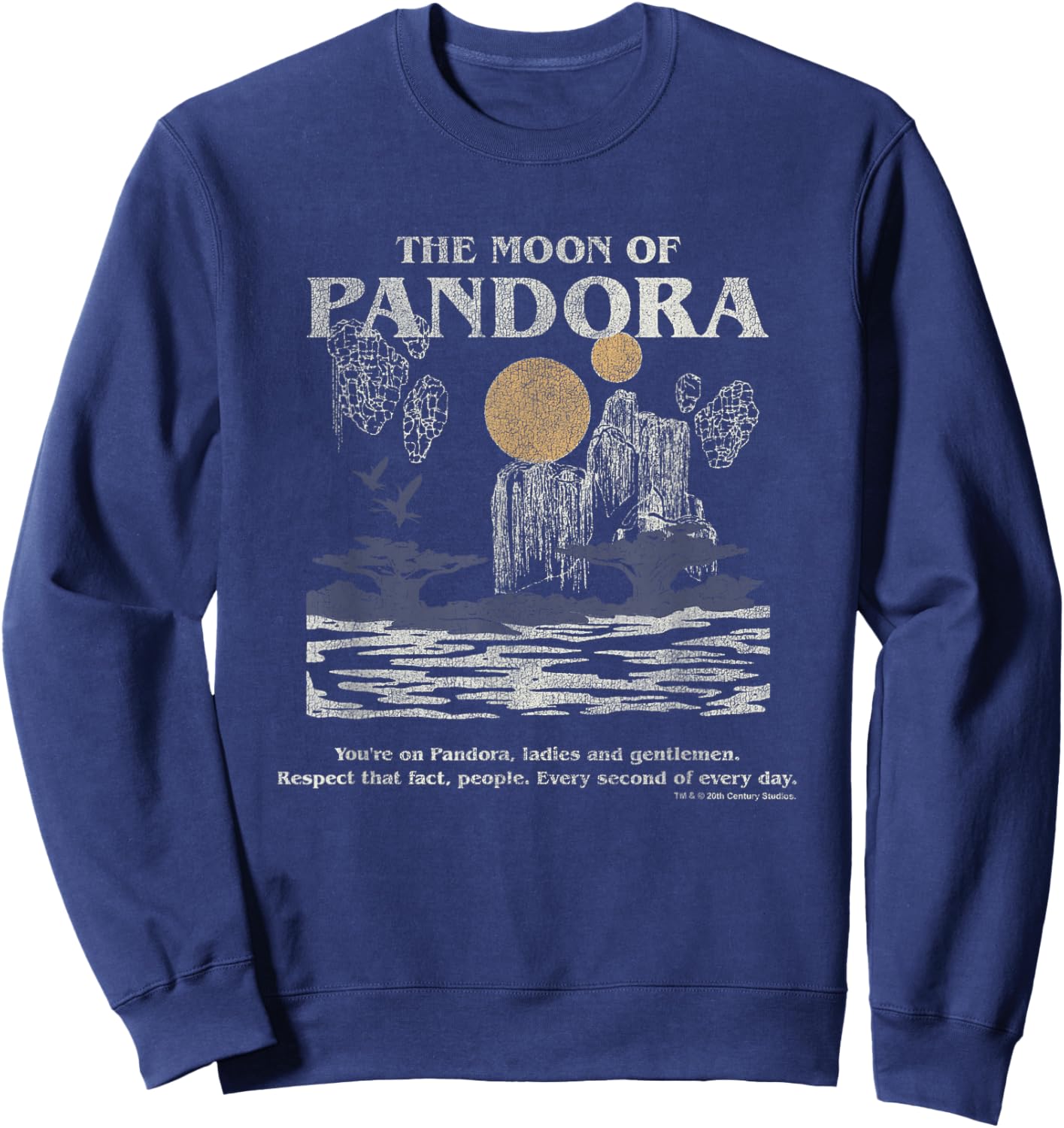 Avatar The Moon Of Pandora Vintage Travel Landscape Sweatshirt - Sweatshirt | Navy
