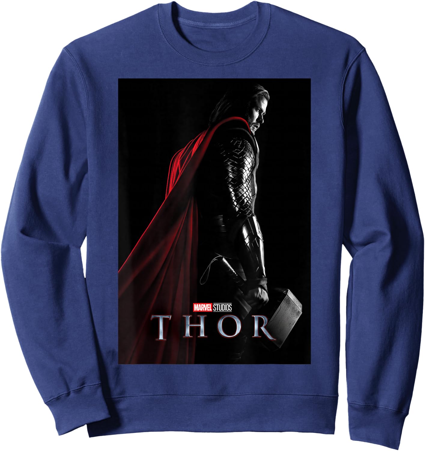 Marvel Studios Thor Movie Poster Graphic Sweatshirt - Sweatshirt | Navy