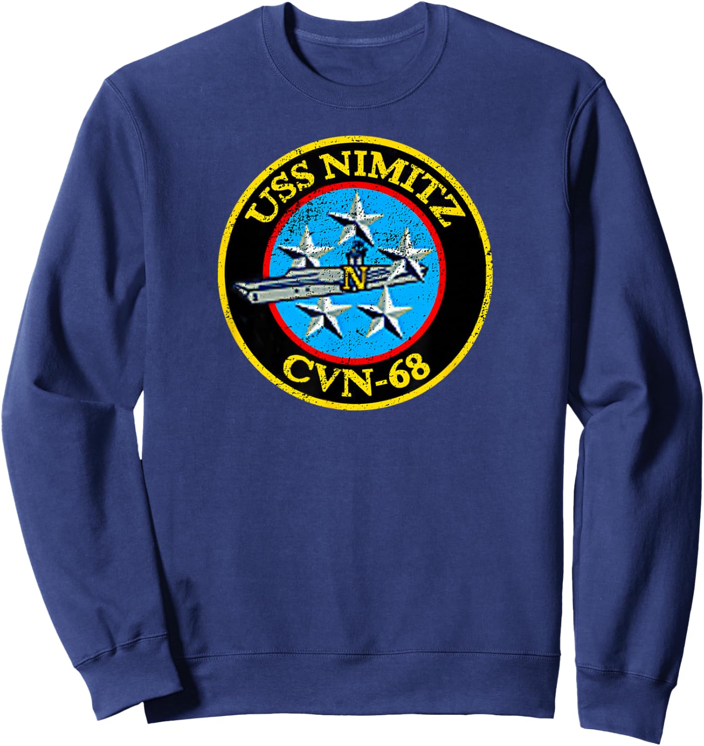 US Aircraft Carrier Veteran CVN-68 Nimitz Gift Sweatshirt - Sweatshirt | Navy