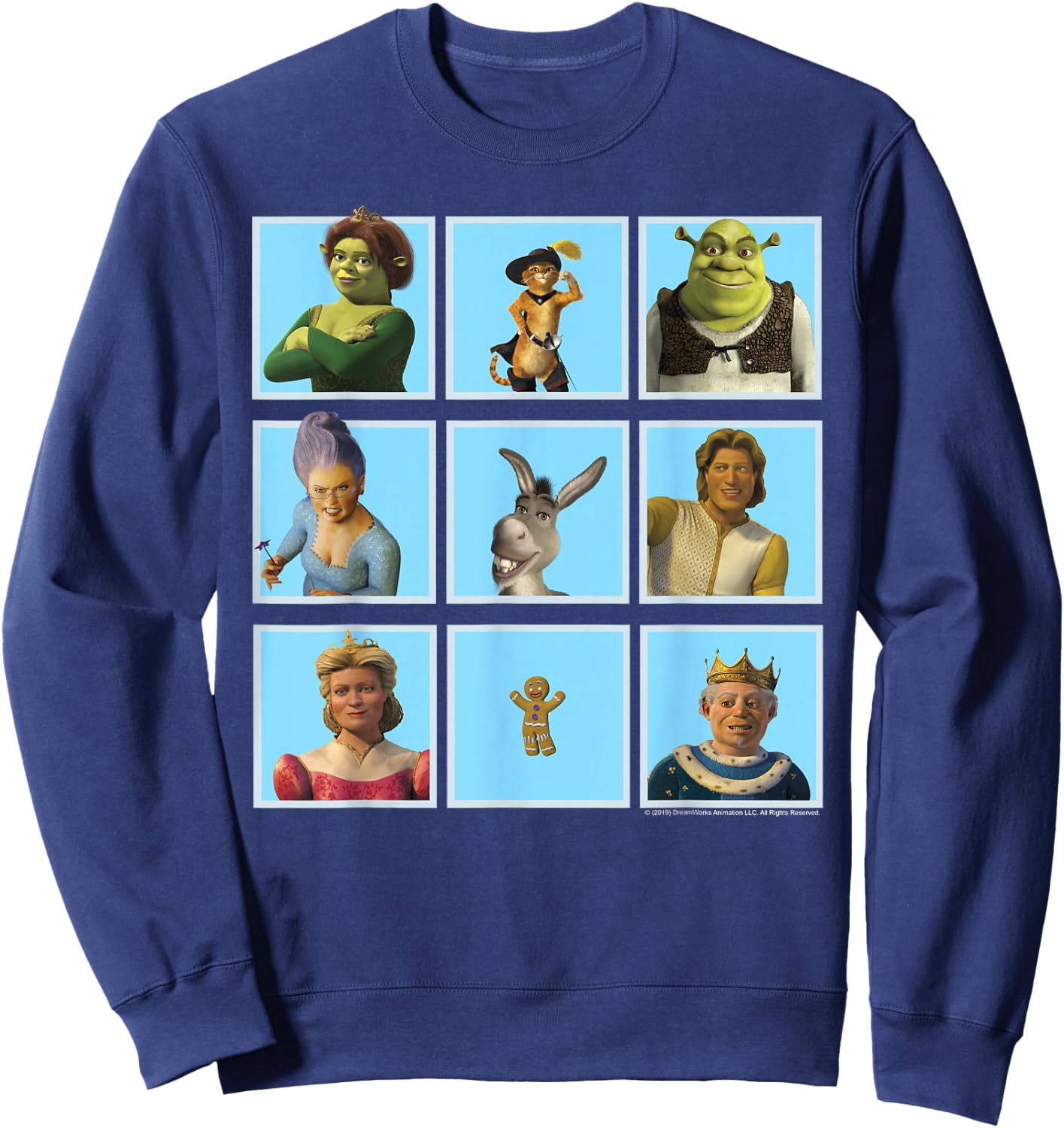 Shrek 2 This is The Story of A Fairy Tale Family Sweatshirt - Sweatshirt | Navy