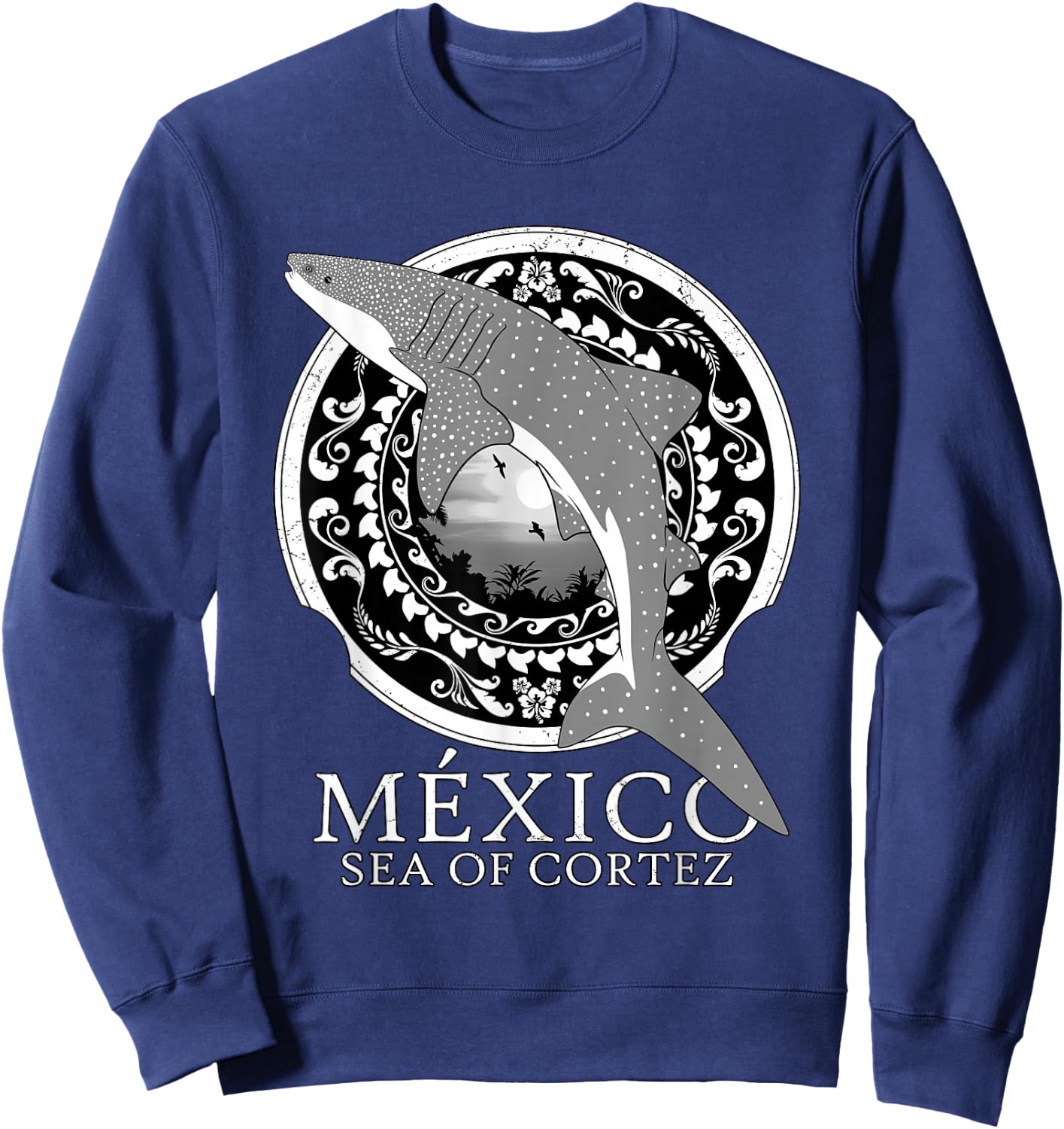 Whale Shark Sea of Cortez Mexico Sweatshirt - Sweatshirt | Navy