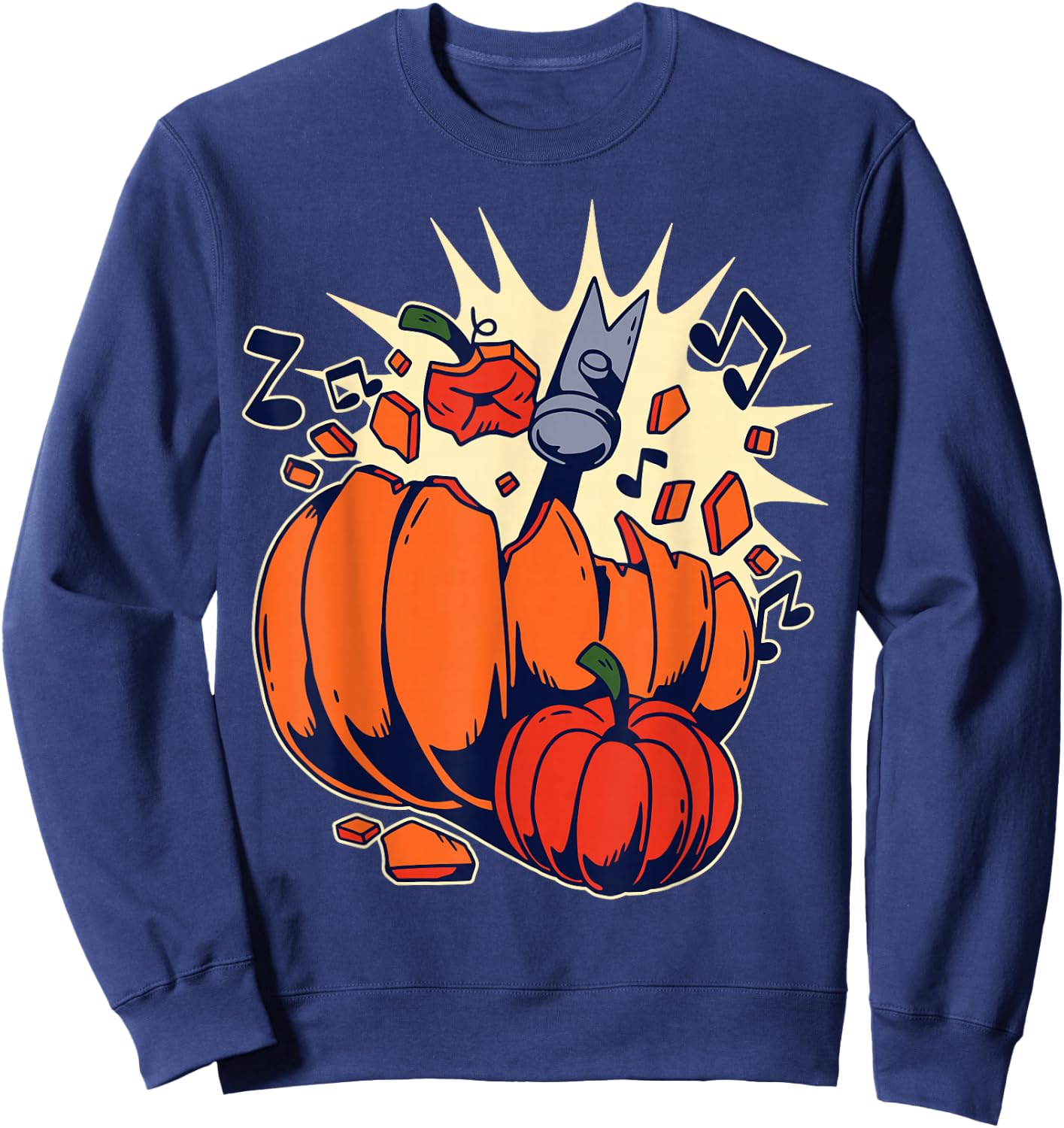 Pumpkin Smashing Sweatshirt - Sweatshirt | Navy