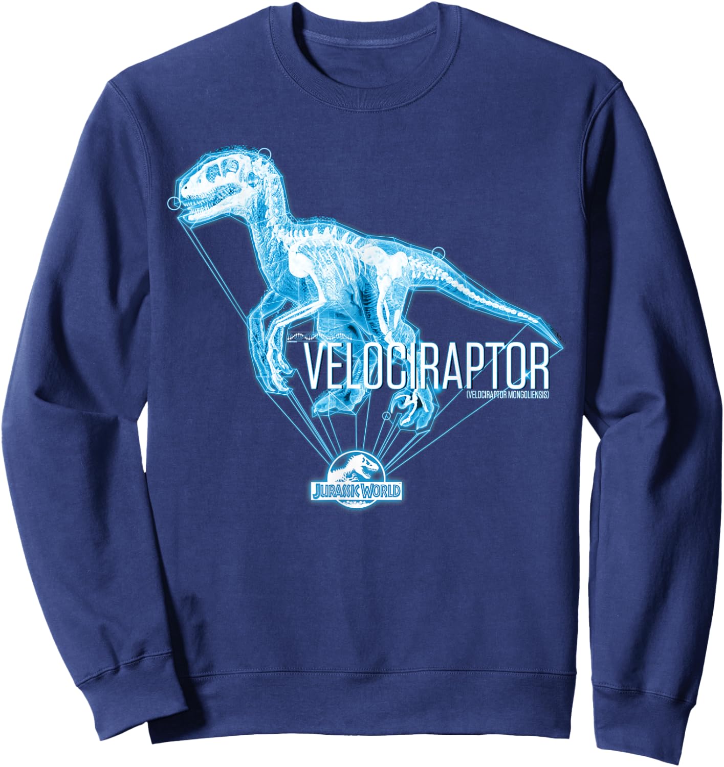 Jurassic World Velociraptor in Blue Sweatshirt - Sweatshirt | Navy