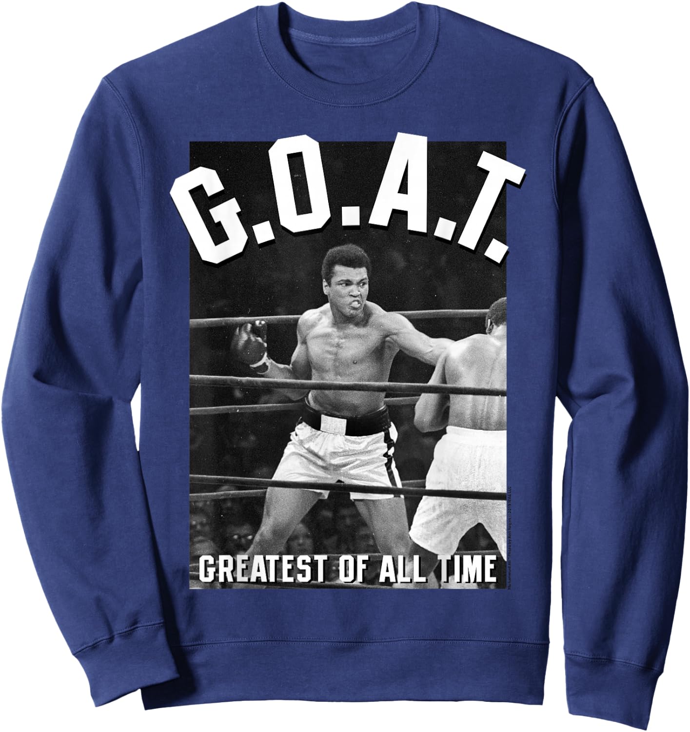 Muhammad Ali Greatest of All Time Sweatshirt - Sweatshirt | Navy