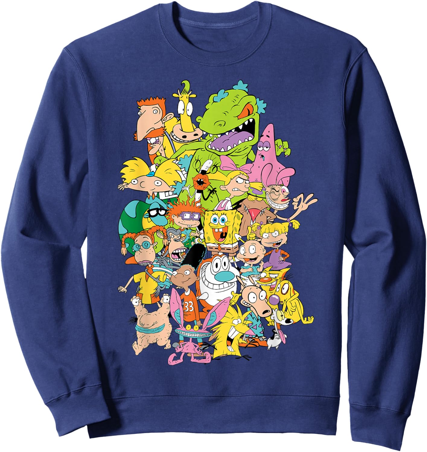 Nickelodeon Complete Nick 90s Throwback Character Sweatshirt - Sweatshirt | Navy