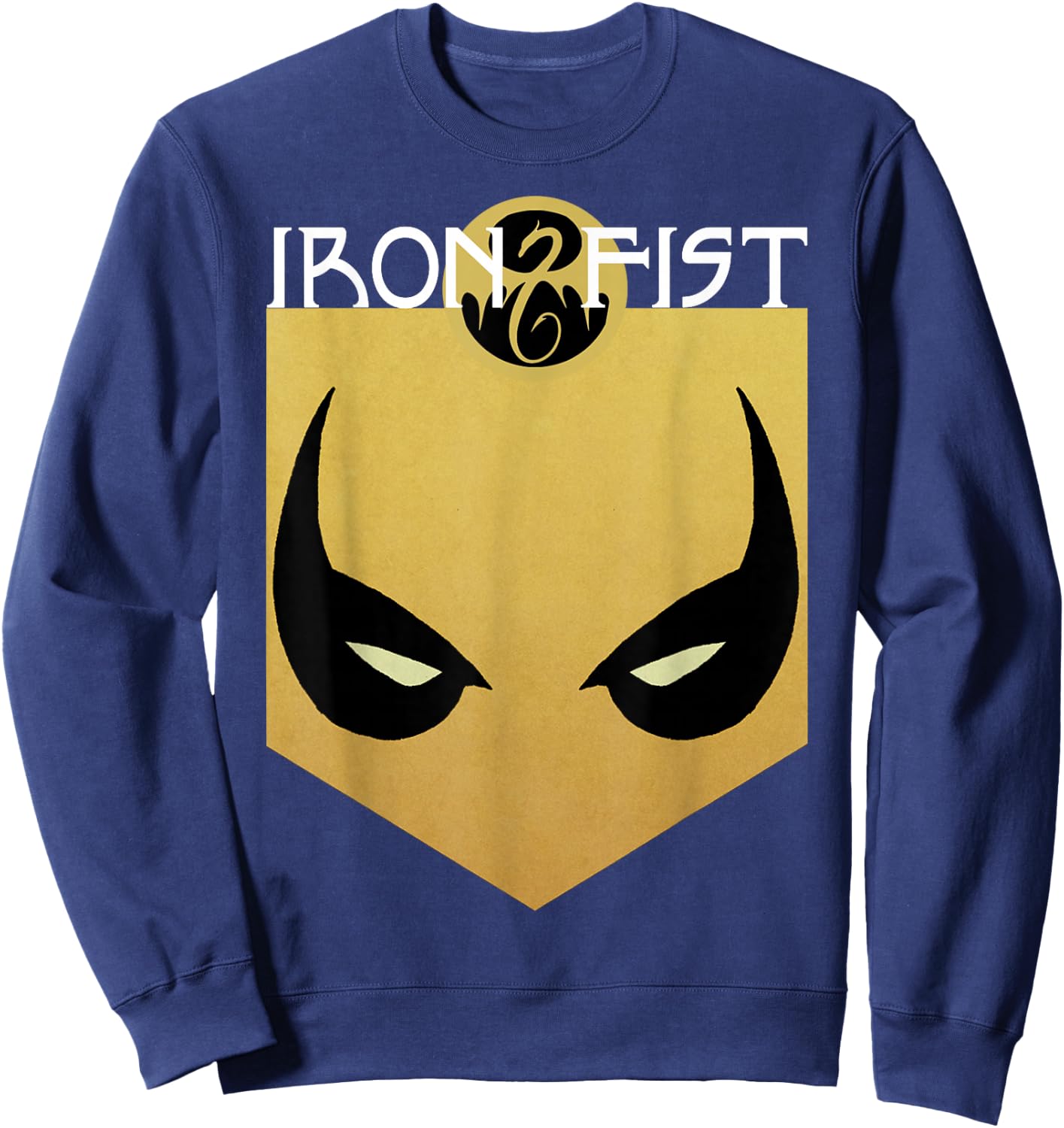 Marvel Comics Retro Classic Iron Fist Big Face Mask Sweatshirt - Sweatshirt | Navy