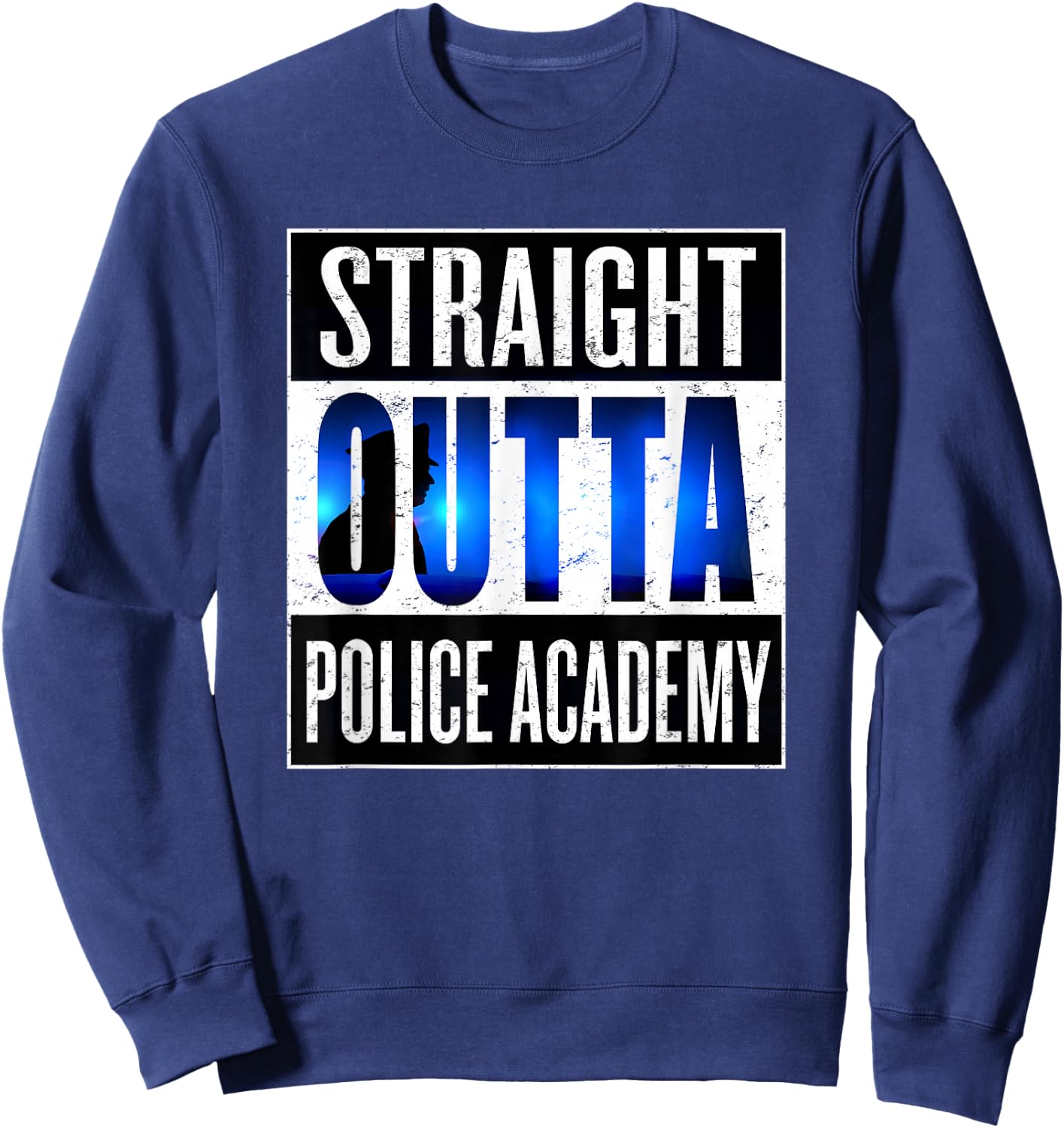Police Academy Shirt Police Officer Graduation Gift Sweatshirt - Sweatshirt | Navy