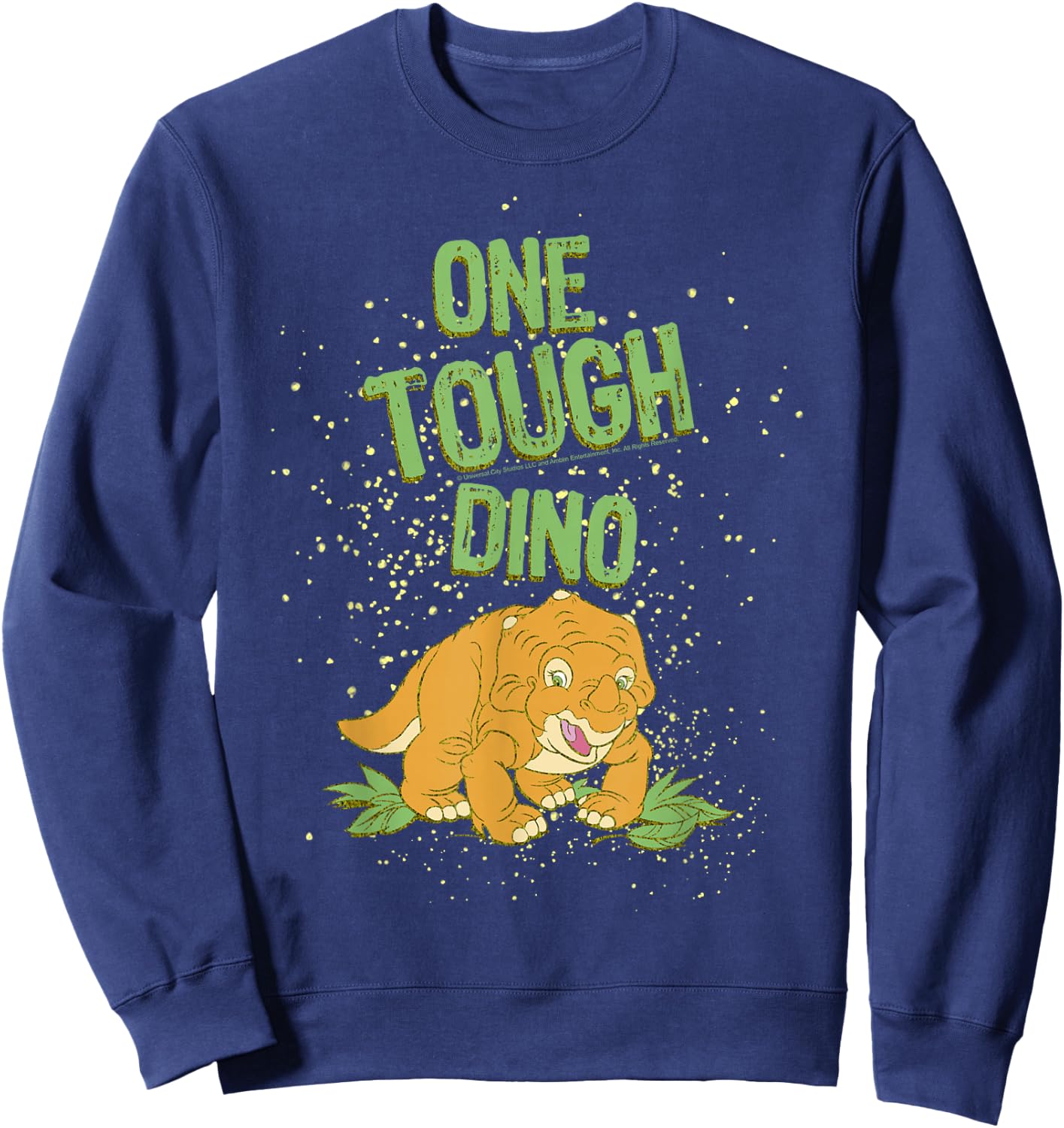 Land Before Time Cera is One Tough Dino Sweatshirt - Sweatshirt | Navy