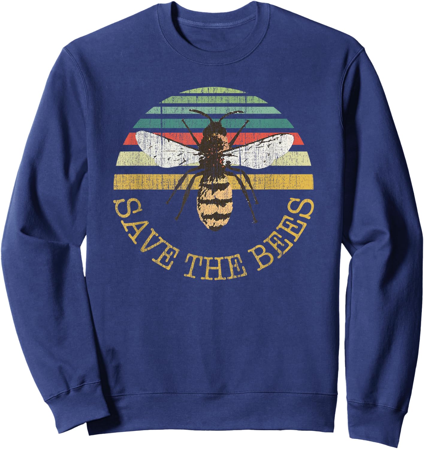Bee BeeKeeper, Save the Bees Apiary Design Sweatshirt - Sweatshirt | Navy