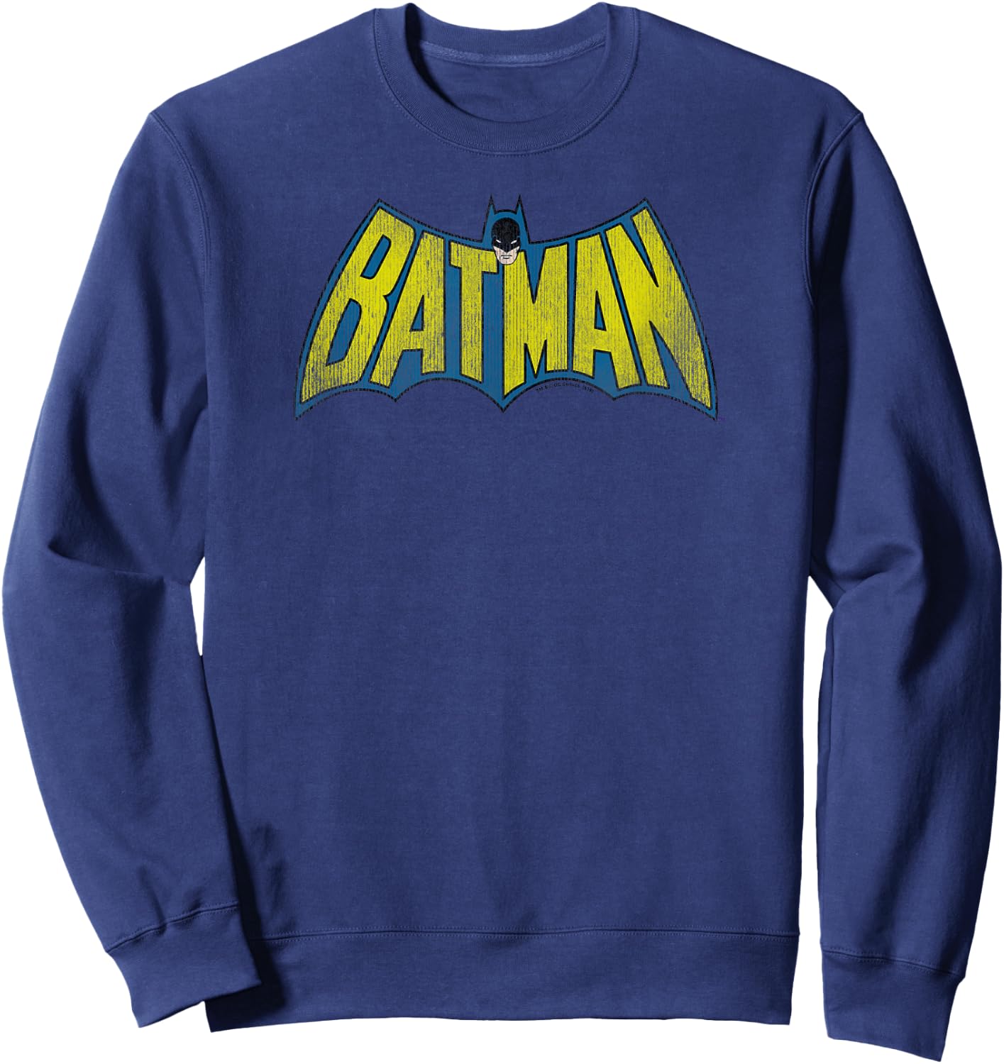 Batman Classic Logo Distressed Sweatshirt - Sweatshirt | Navy