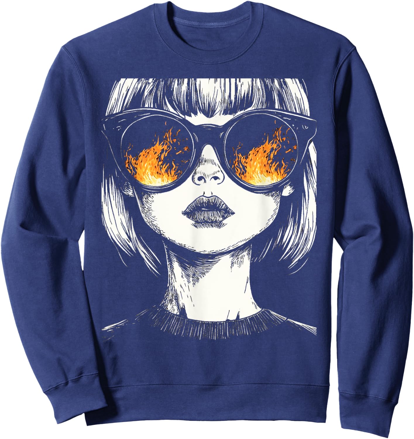 Last Gasp Graphics -Adults Gothic , Black, Small, Short Sleeve, , Dark Motifs Sweatshirt - Sweatshirt | Navy