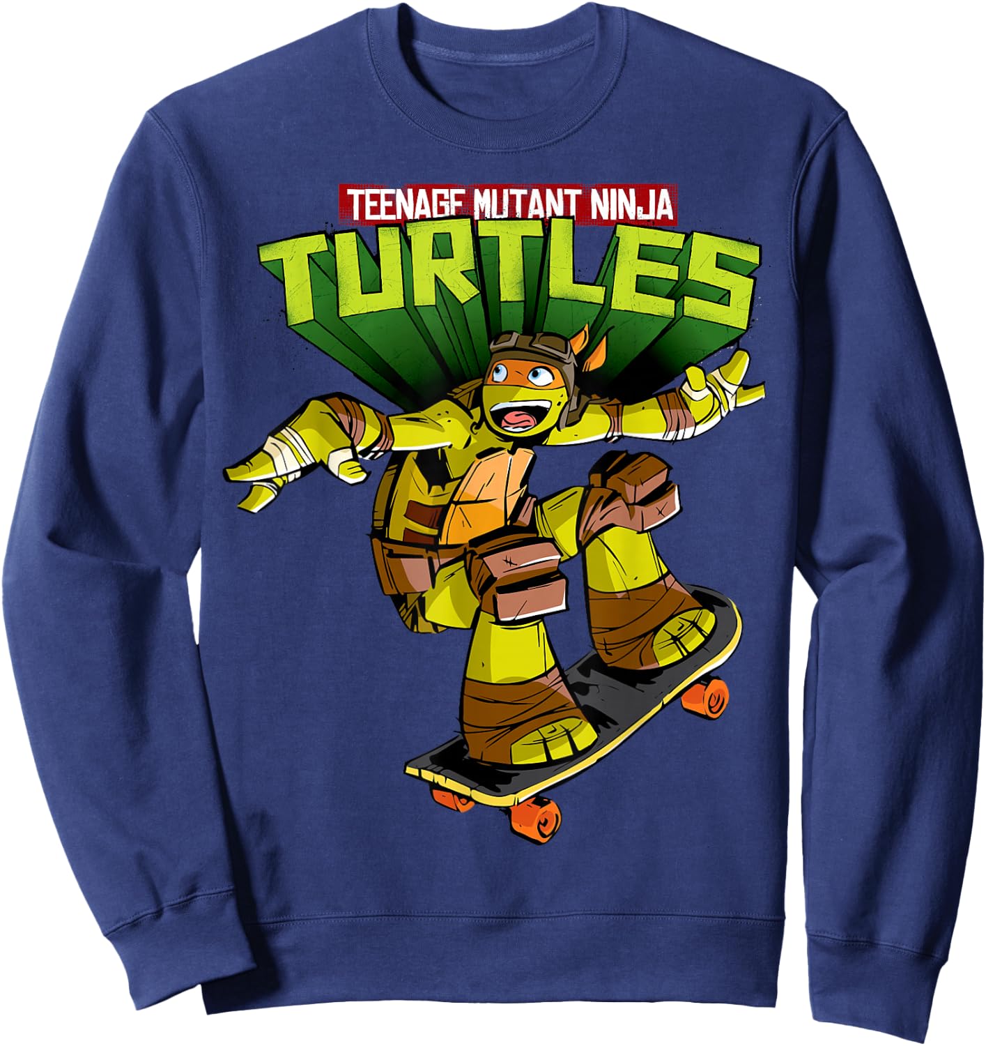 Teenage Mutant Ninja Turtles Michelangelo Skateboard Sweatshirt - Sweatshirt | Navy
