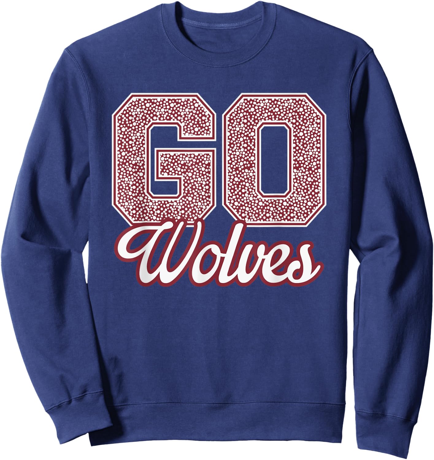Okemos Wolves GO! School Pride Sweatshirt - Sweatshirt | Navy