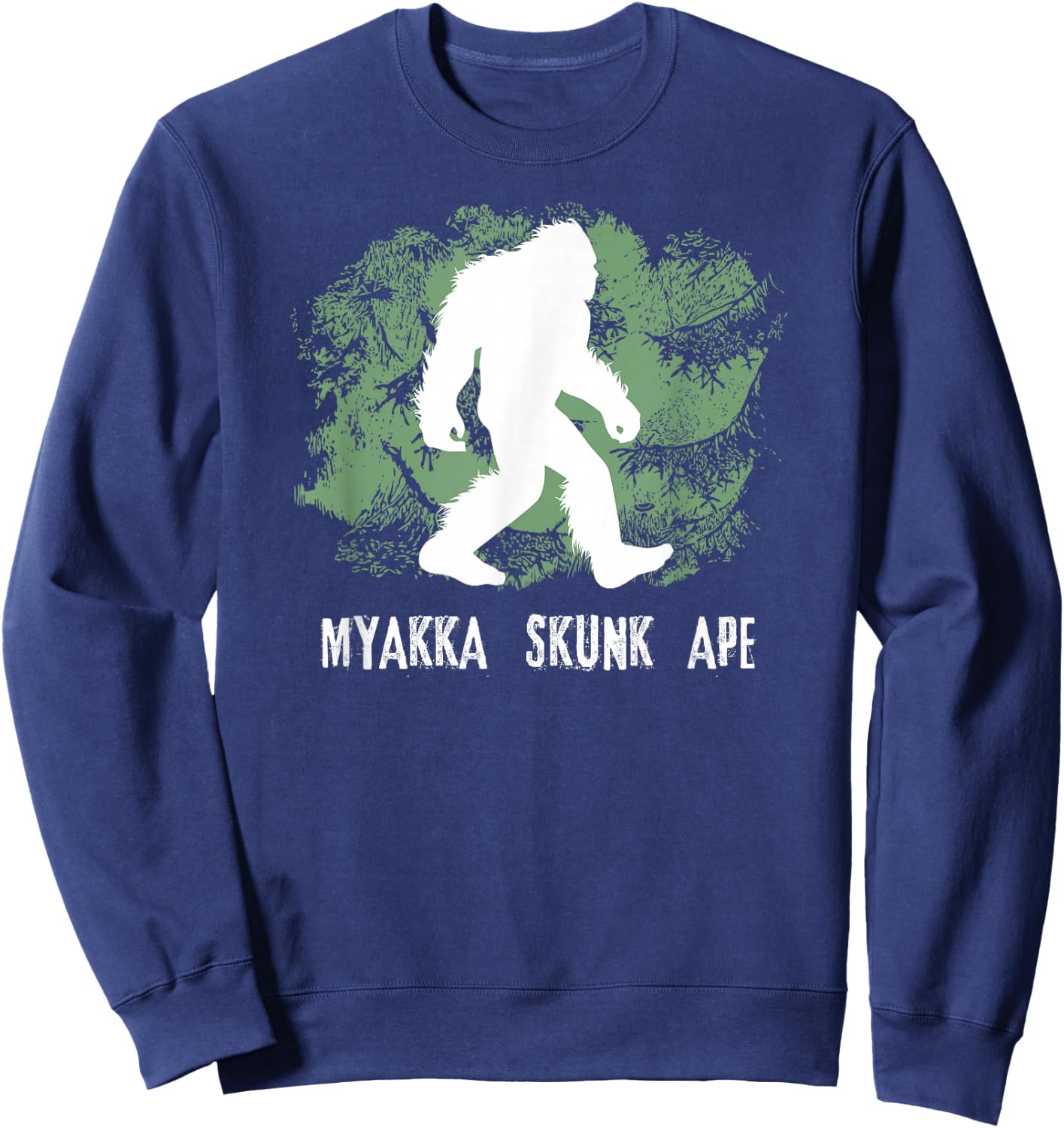Myakka Skunk Ape Bigfoot Shirt, Swamp Sasquatch Gift Sweatshirt - Sweatshirt | Navy