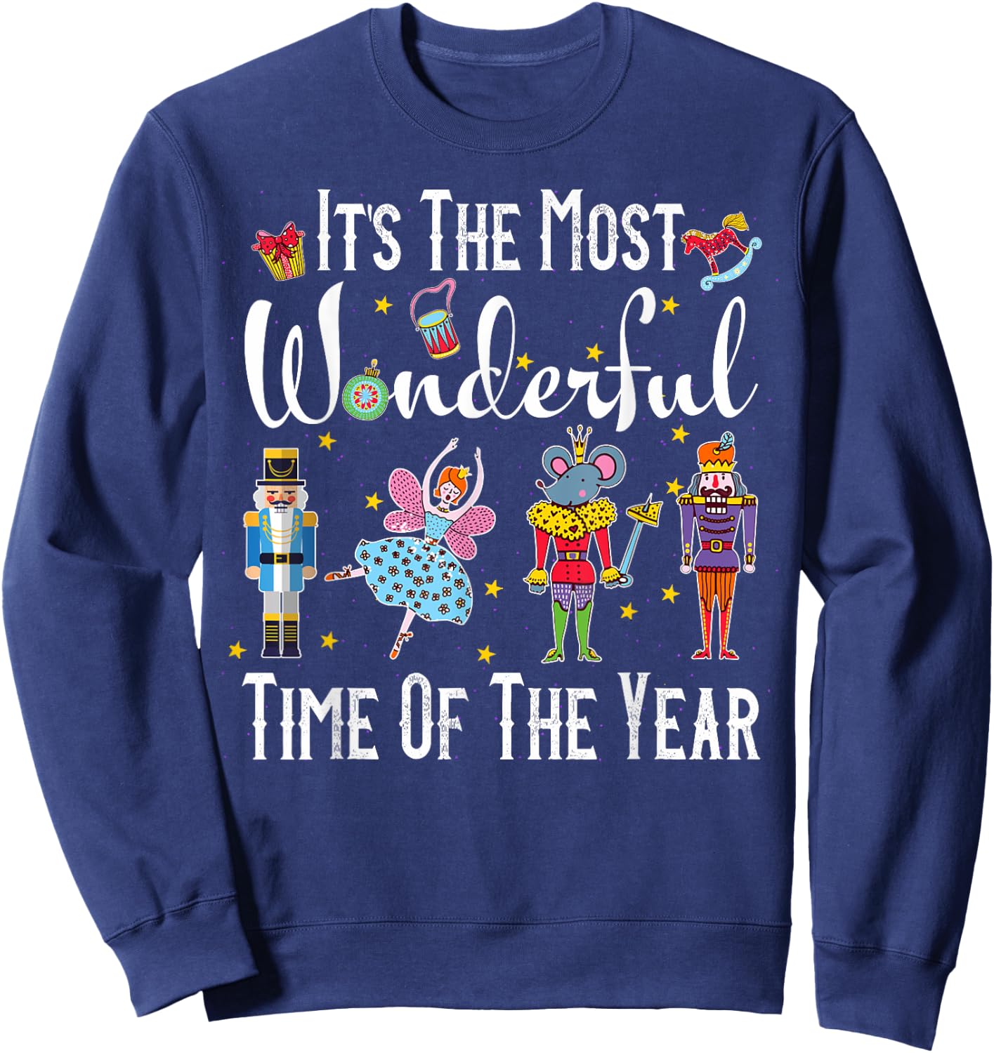 It's The Most Wonderful Time Of The Year Nutcracker Squad Sweatshirt - Sweatshirt | Navy