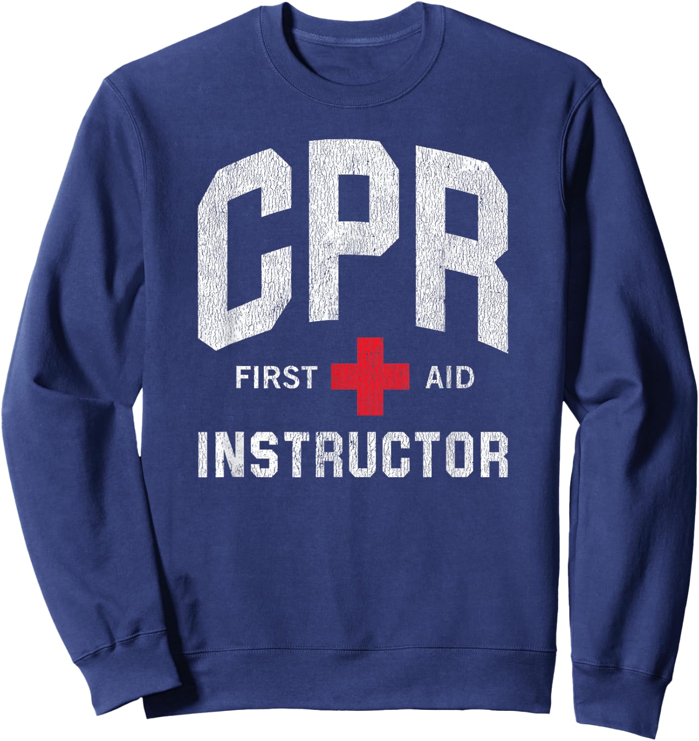 CPR First Aid AED Instructor Sweatshirt - Sweatshirt | Navy