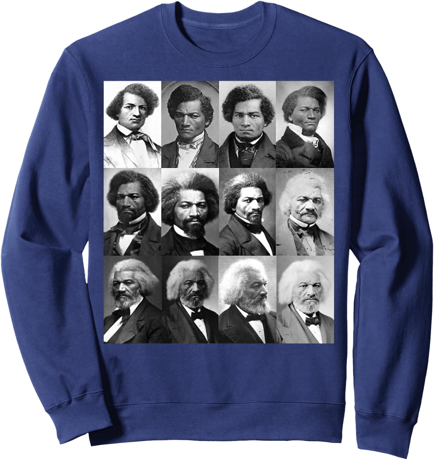 Life Of Frederick Douglass Shirt-Retro Black History Month Sweatshirt - Sweatshirt | Navy