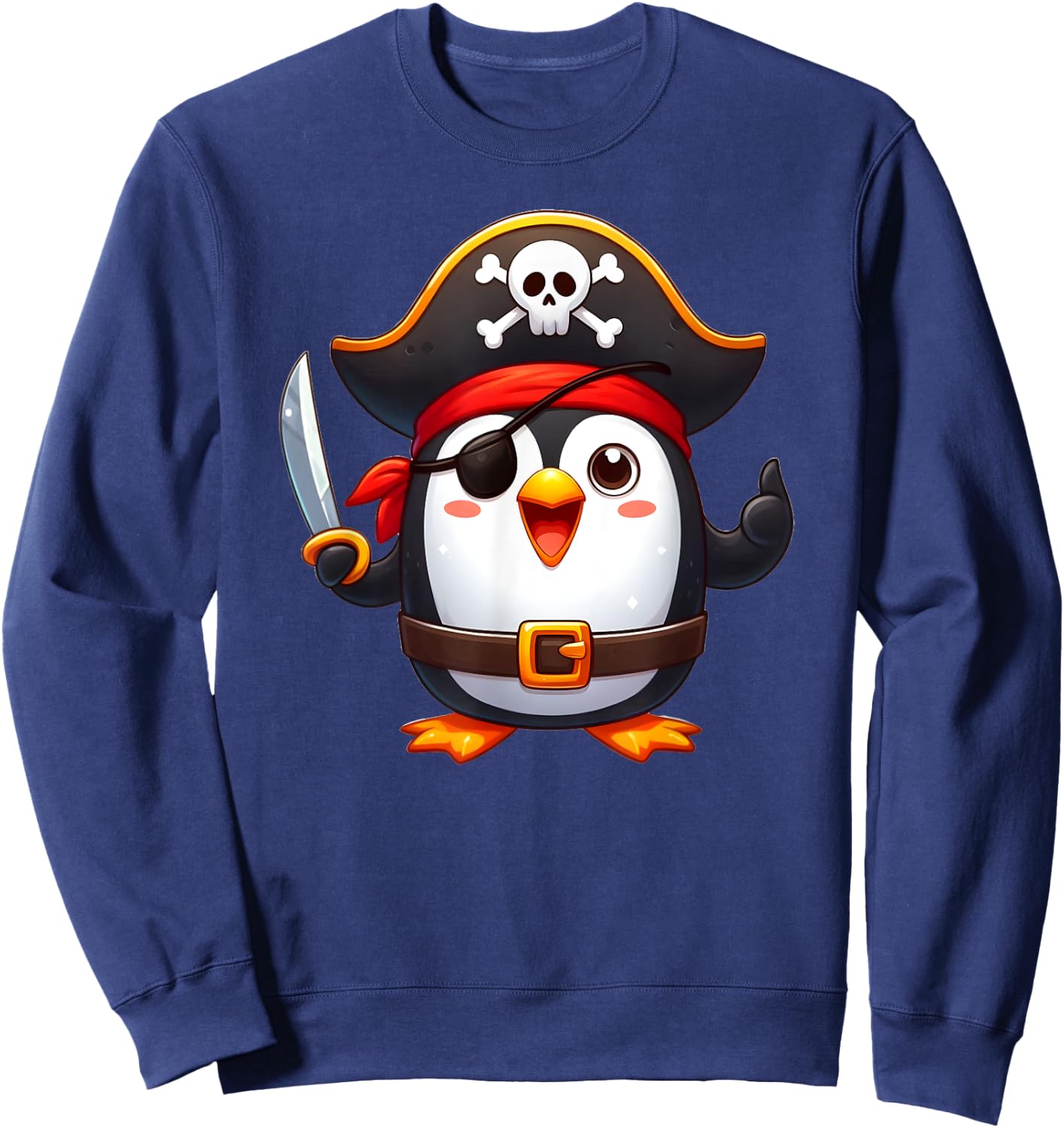 Pirate Penguin Sweatshirt - Sweatshirt | Navy