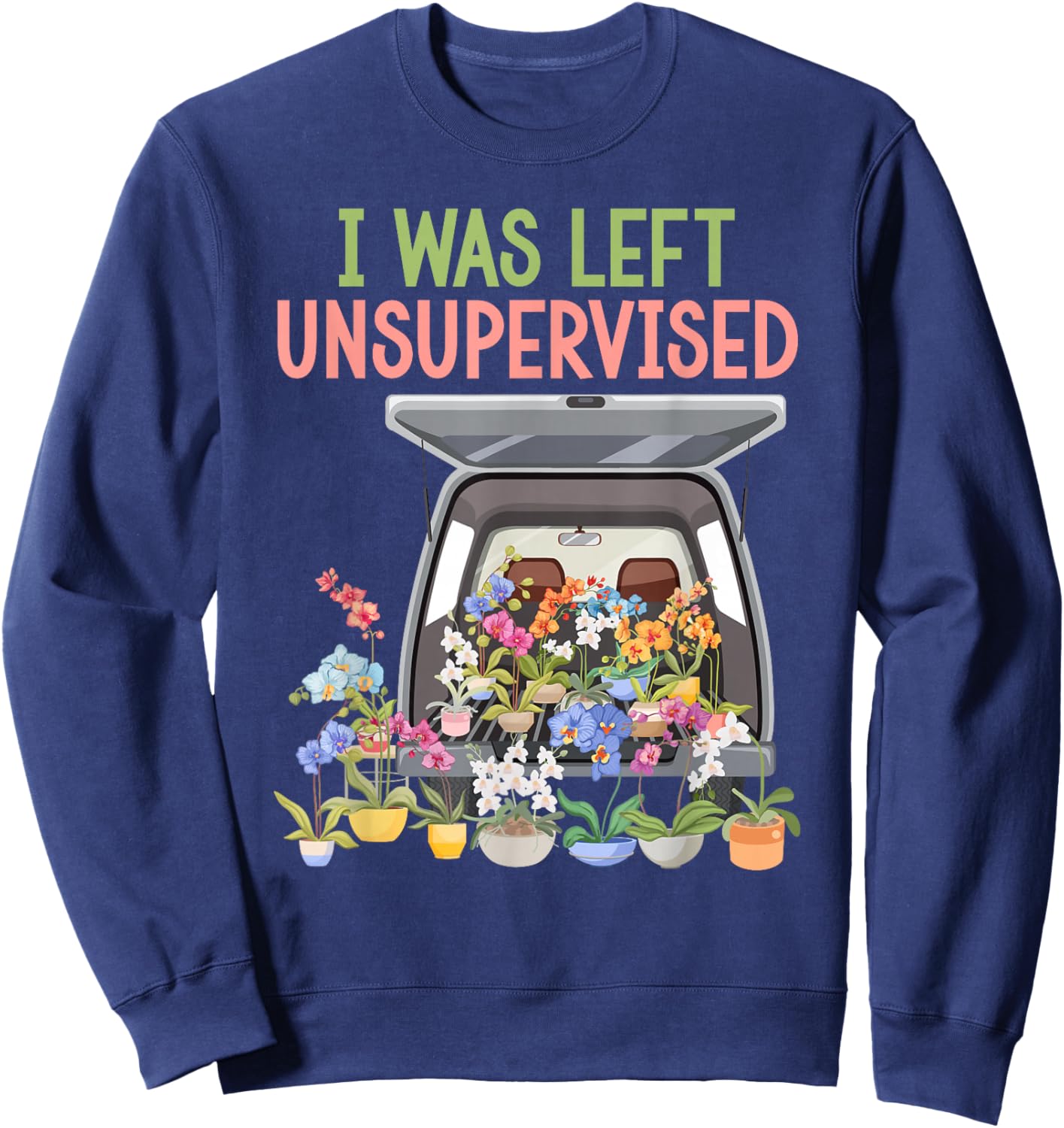 Orchids Funny Orchid Whisperer Orchid Grower Orchid Flower Sweatshirt - Sweatshirt | Navy