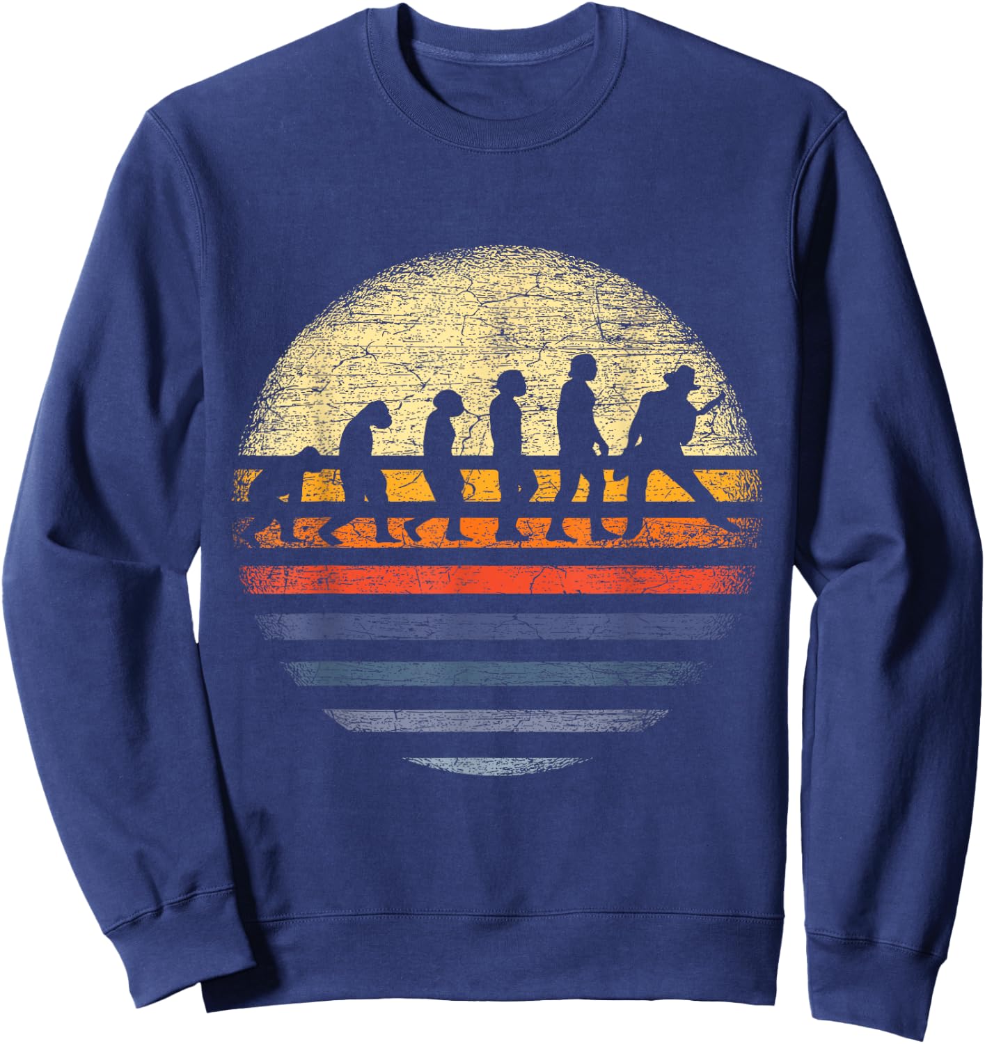 Bass-Guitarists Gifts Evolution Bass Guitar Sweatshirt - Sweatshirt | Navy