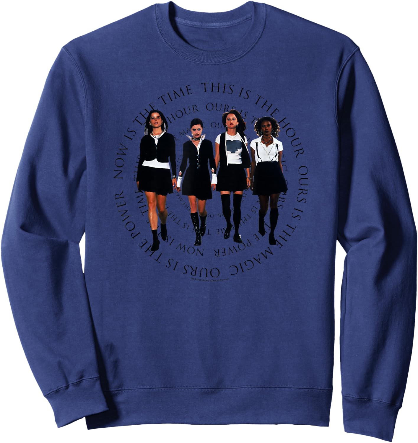 The Craft Now is the Time Group Cut Out Spiral 90's Movie Sweatshirt - Sweatshirt | Navy