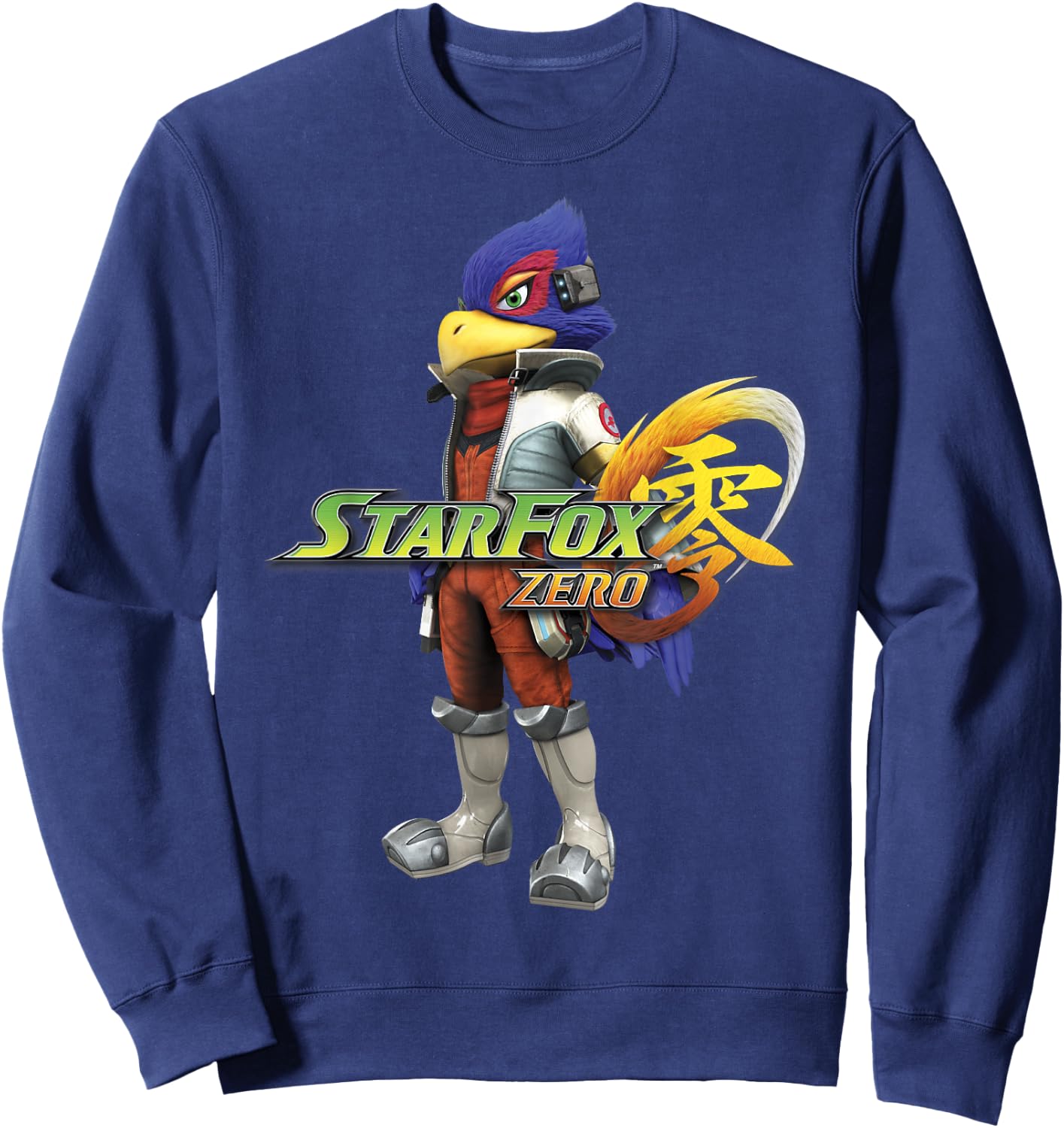 Nintendo Star Fox Zero Falco Logo Sweatshirt - Sweatshirt | Navy