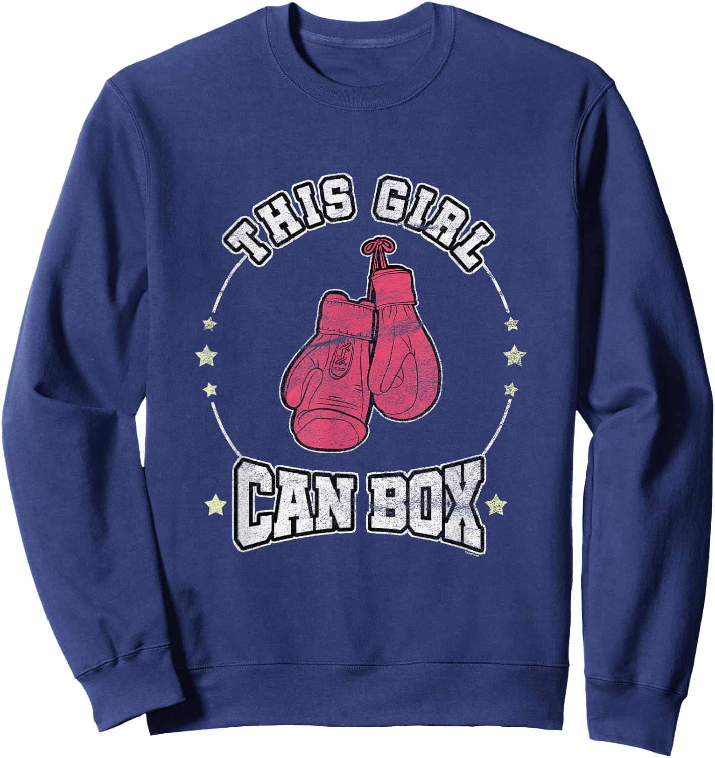 This Girl Can Box Cool Women Boxer Boxing Sweatshirt - Sweatshirt | Navy