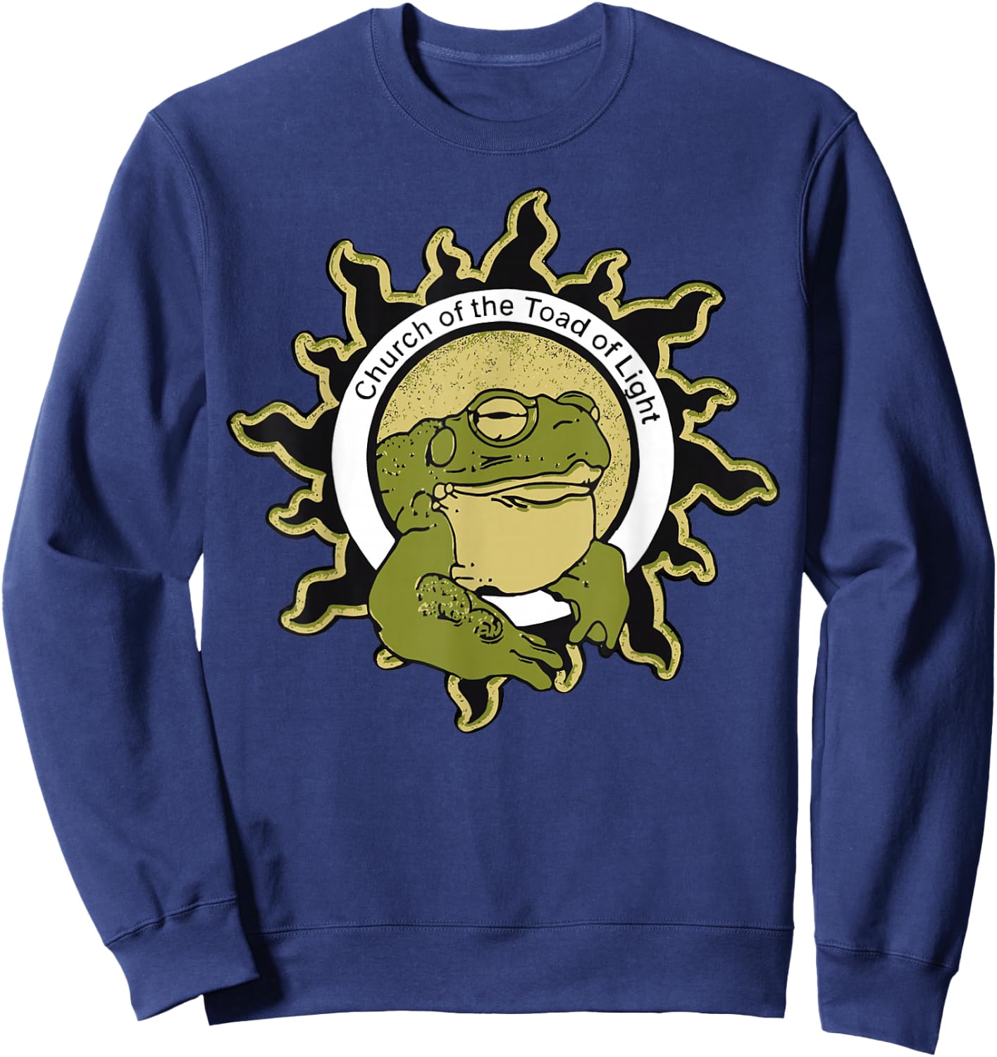 Church of the Toad of Light Sonoran Desert Bufo Toad Shirt Sweatshirt - Sweatshirt | Navy