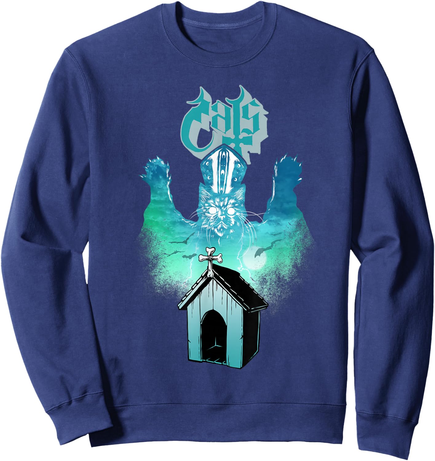 Brutal Kittens: Ghost Cat shirt - funny shirt for Ghost fans Sweatshirt - Sweatshirt | Navy