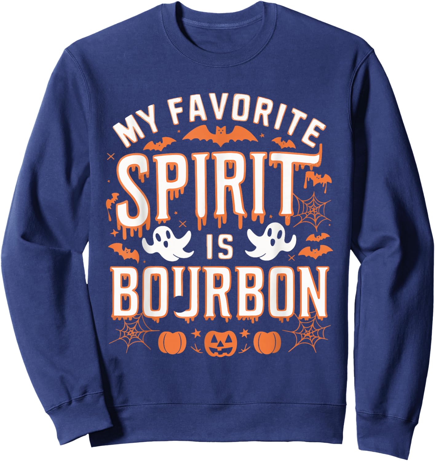 My Favorite Spirit Is Bourbon Sweatshirt - Sweatshirt | Navy