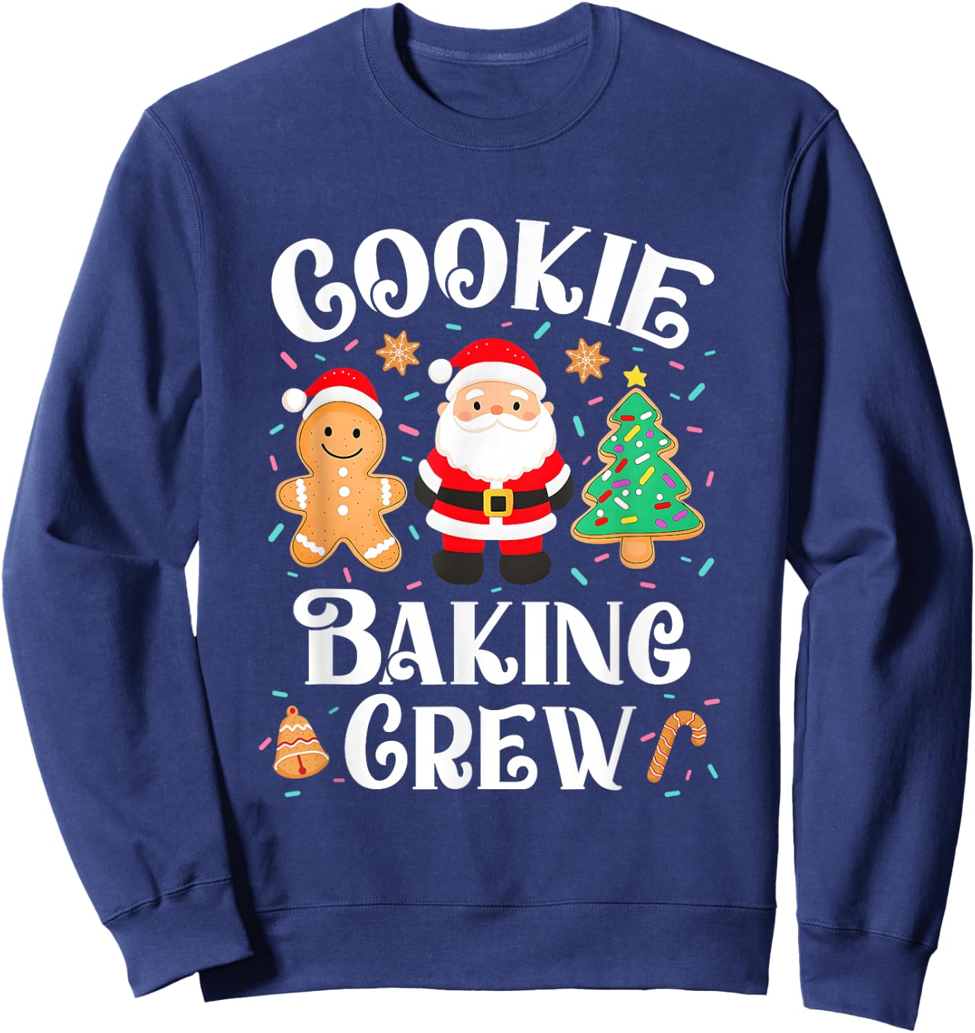 Christmas Cookie Baking Crew Cookie Crew Family Matching Sweatshirt - Sweatshirt | Navy