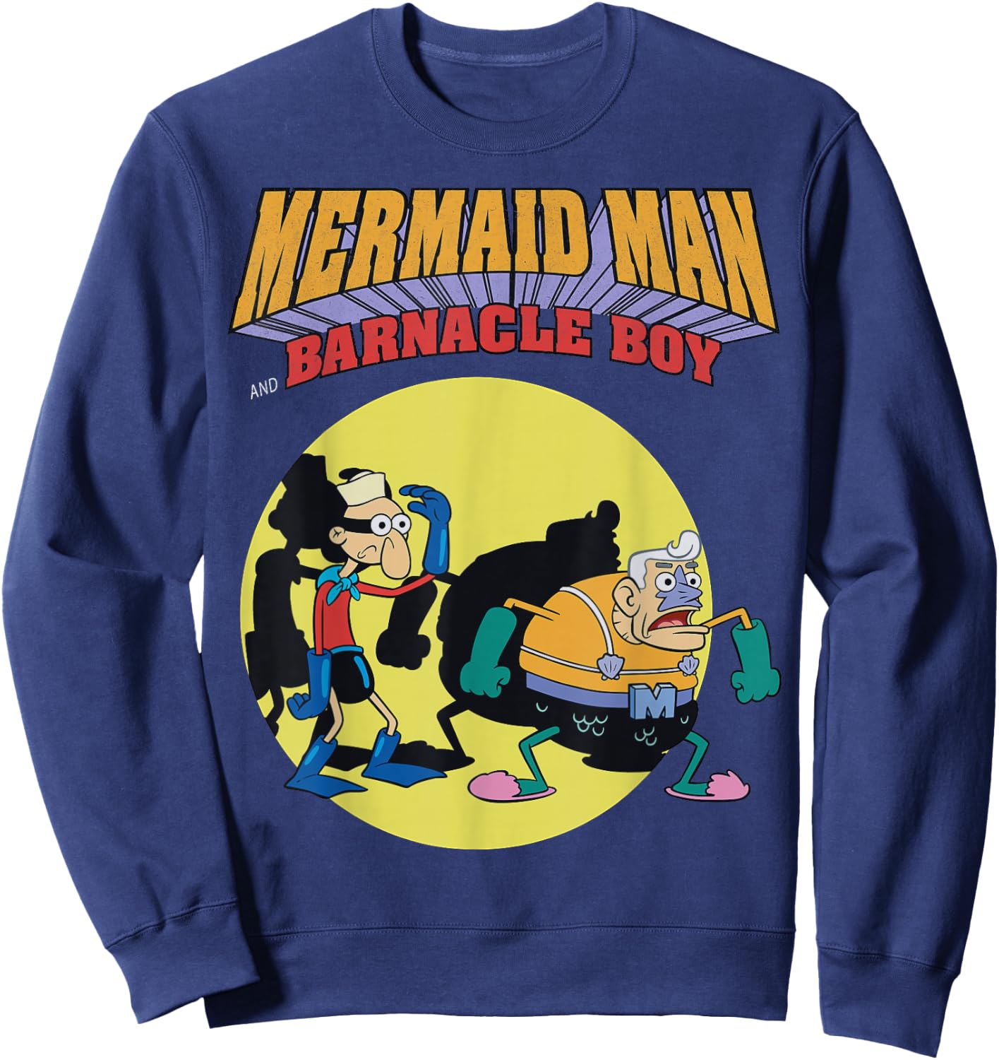 Nickelodeon Spongebob Mermaid Man Sweatshirt - Sweatshirt | Navy
