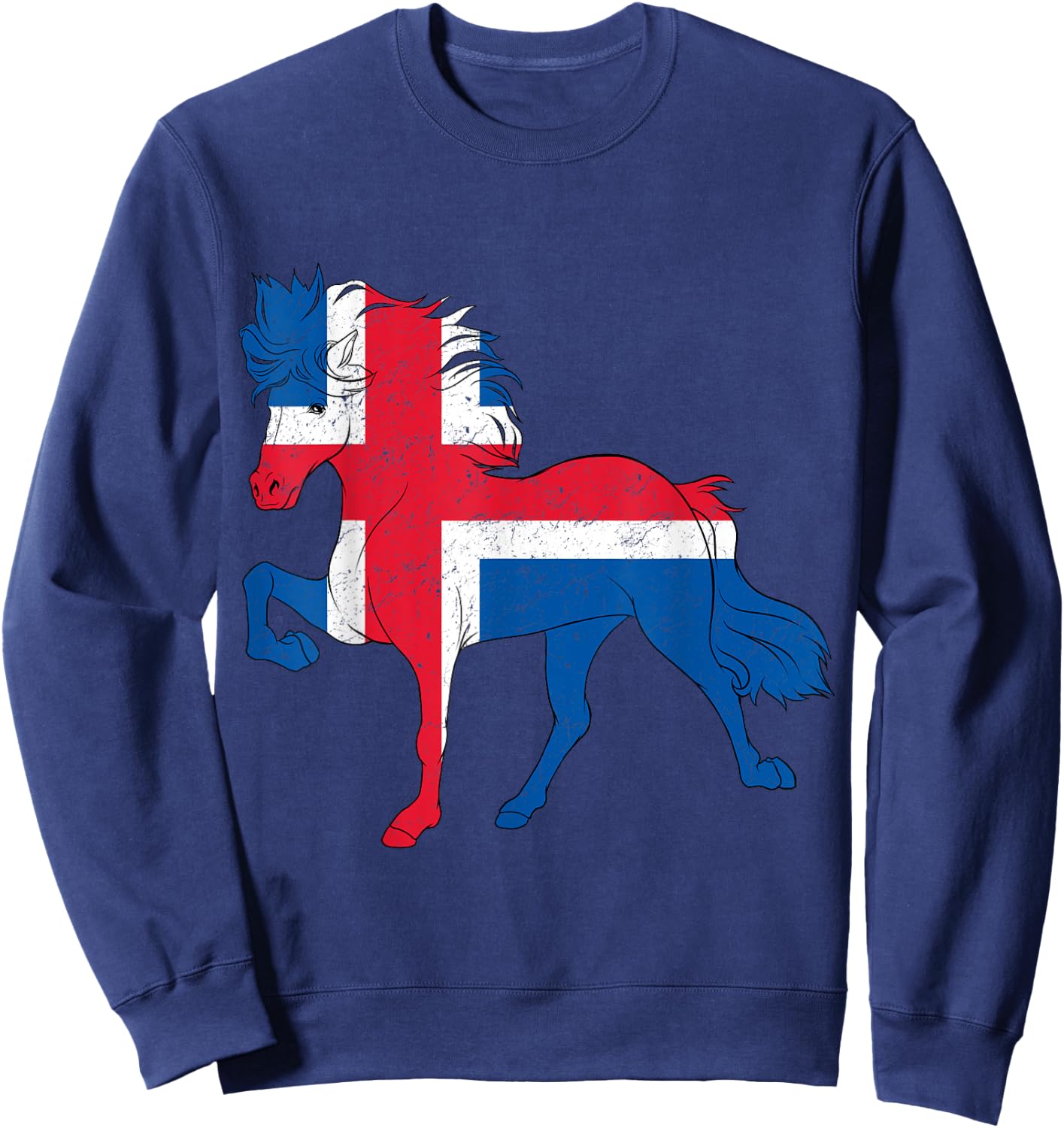 Tolt Heartbeat dressage pony Rider Women Men Icelandic Horse Sweatshirt - Sweatshirt | Navy
