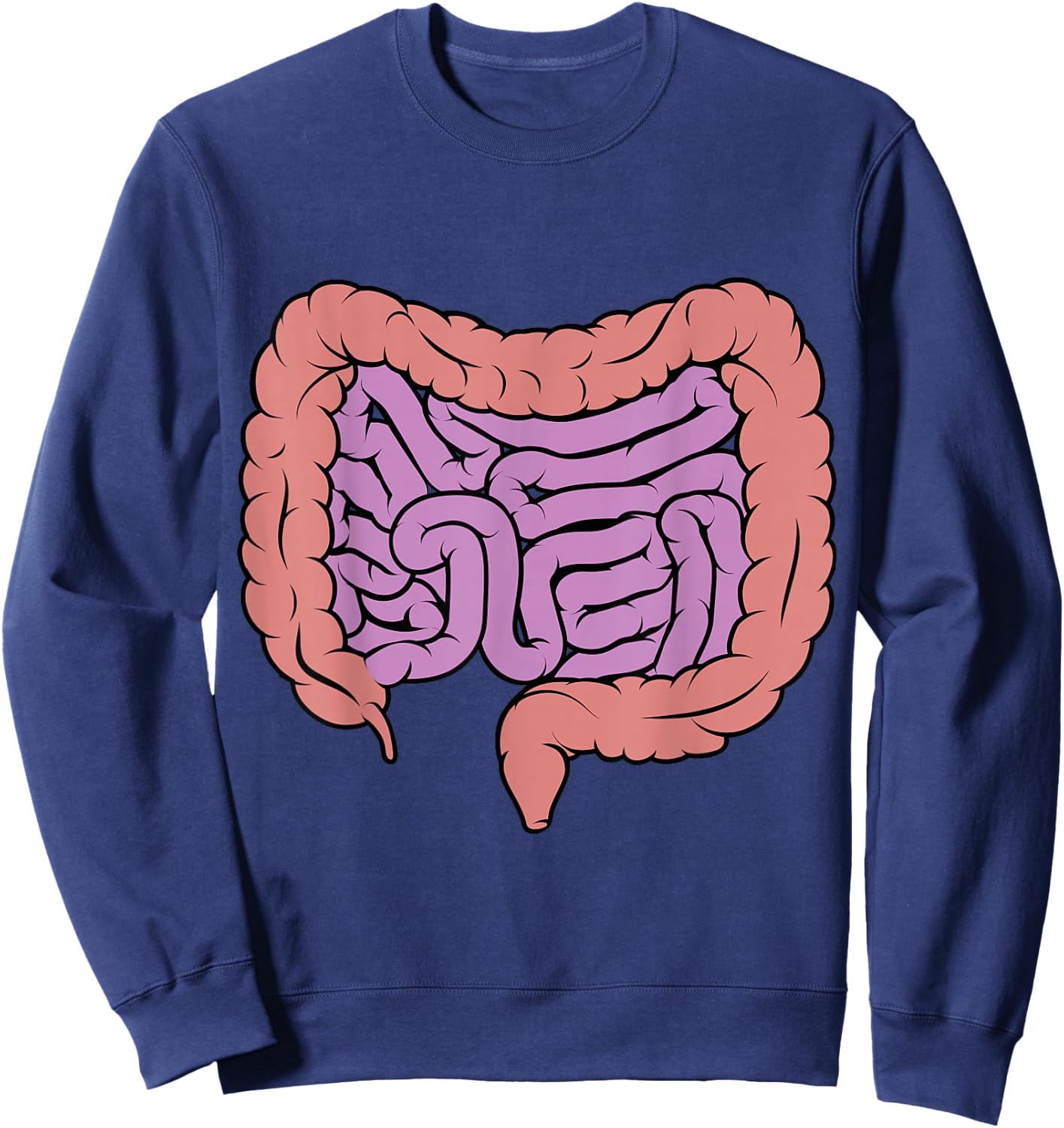 Intestine Gut Digestive System Diagram Sweatshirt - Sweatshirt | Navy