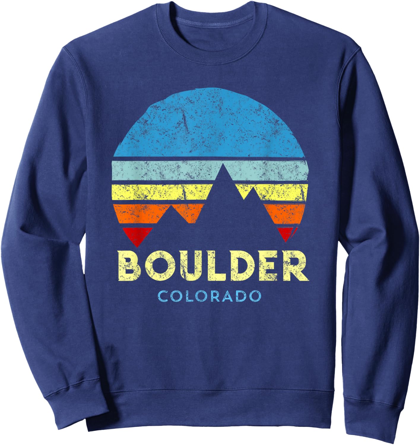 Boulder Colorado Sweatshirt - Sweatshirt | Navy